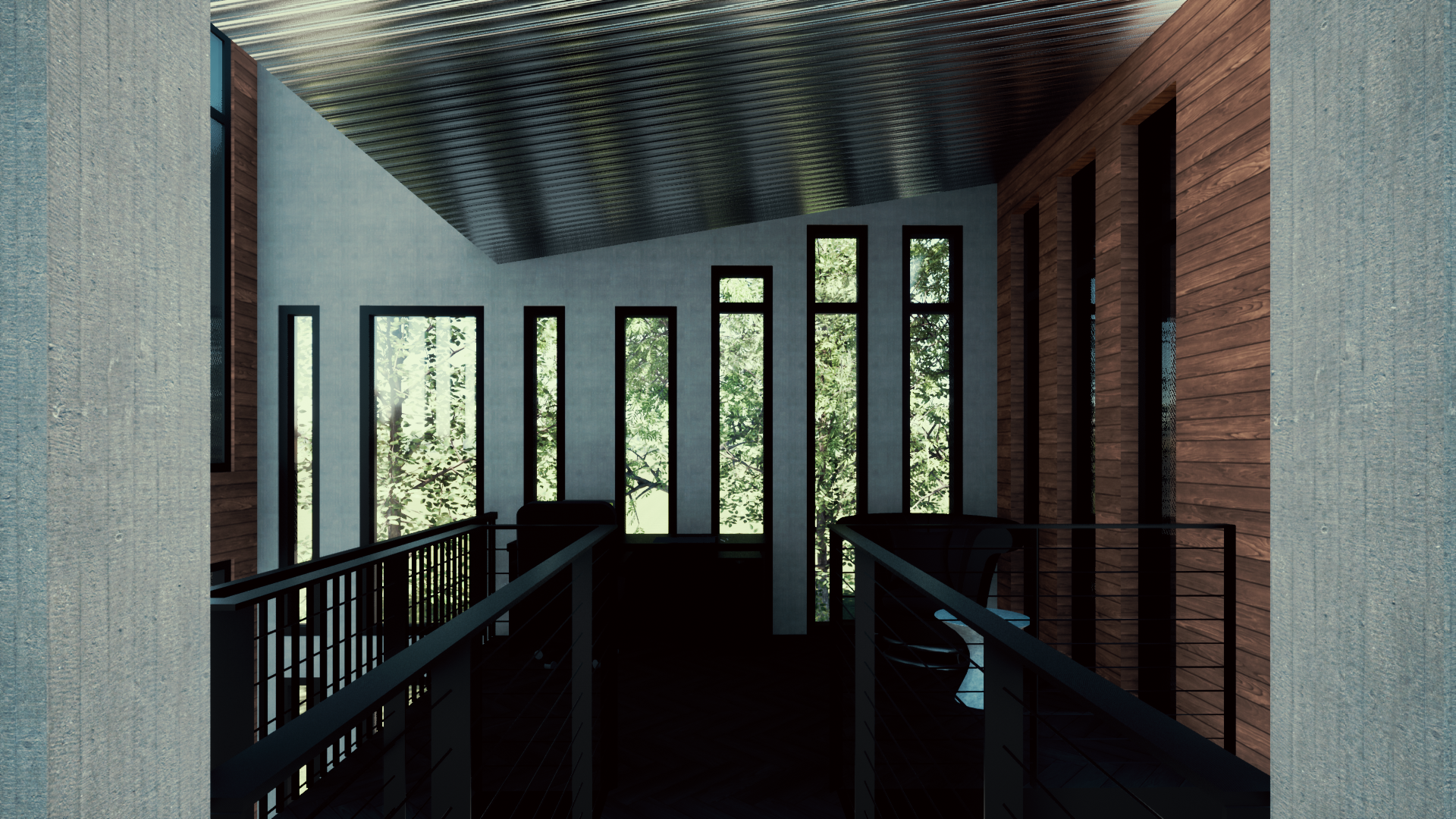 Initial concept - Office loft rendering
