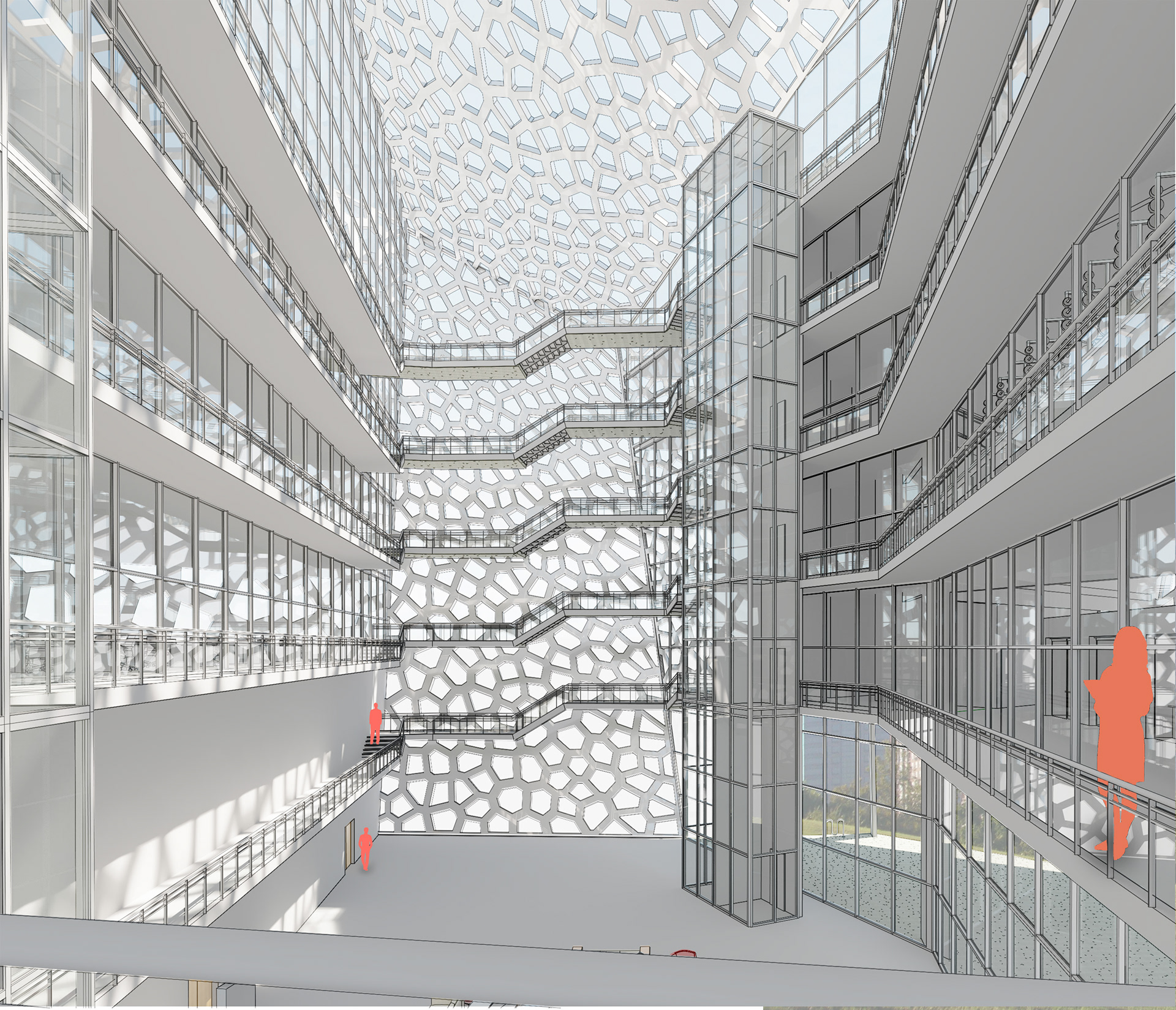 Atrium from stairs
