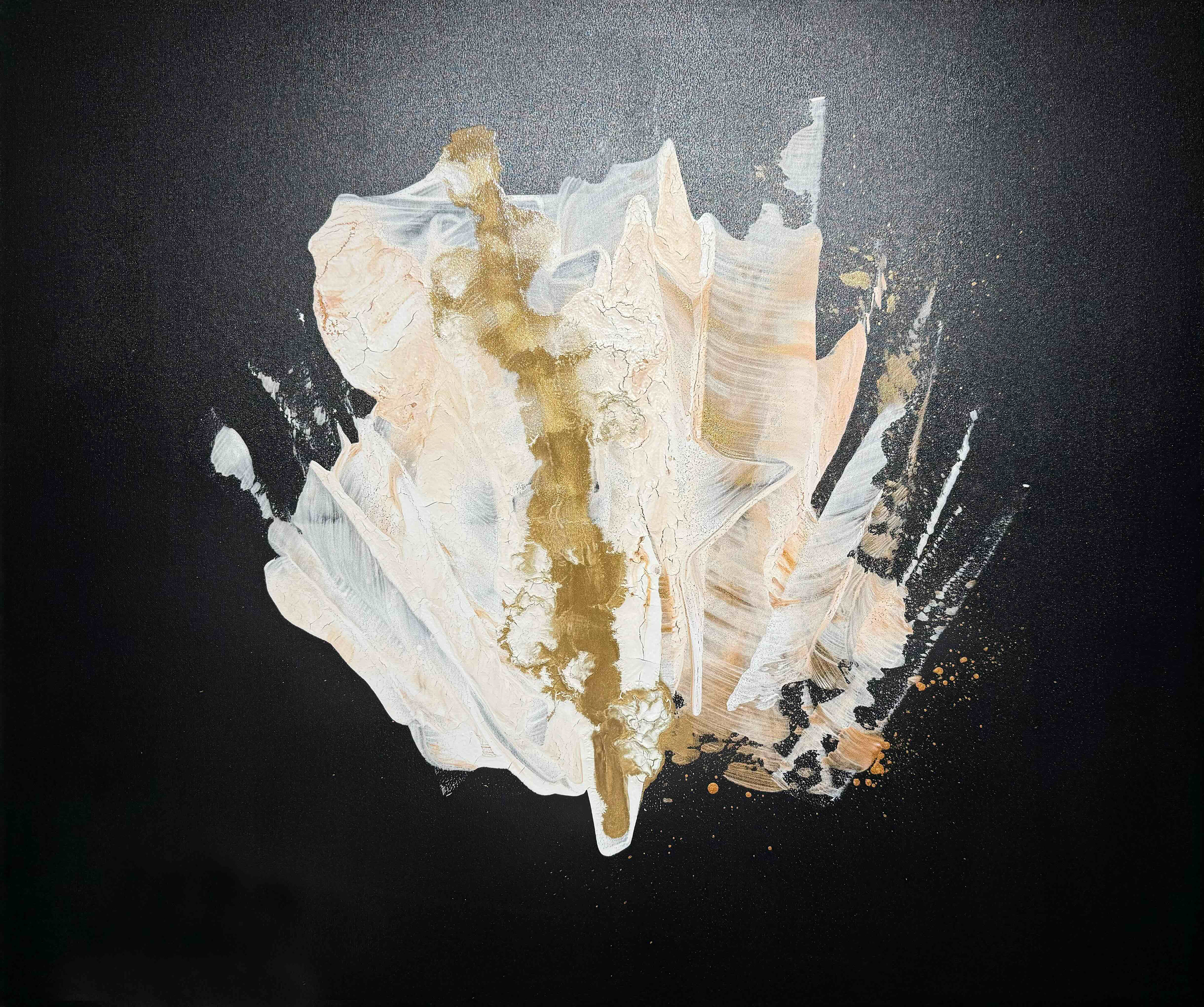 Bloom of white and gold