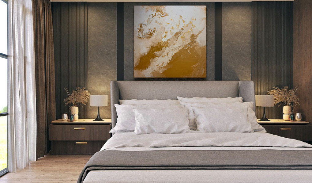 Christmas gold, 90 x 90 cm, 2020