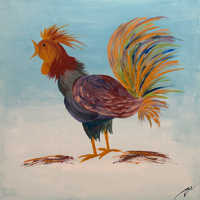 Naděžda, 100x100, 2022