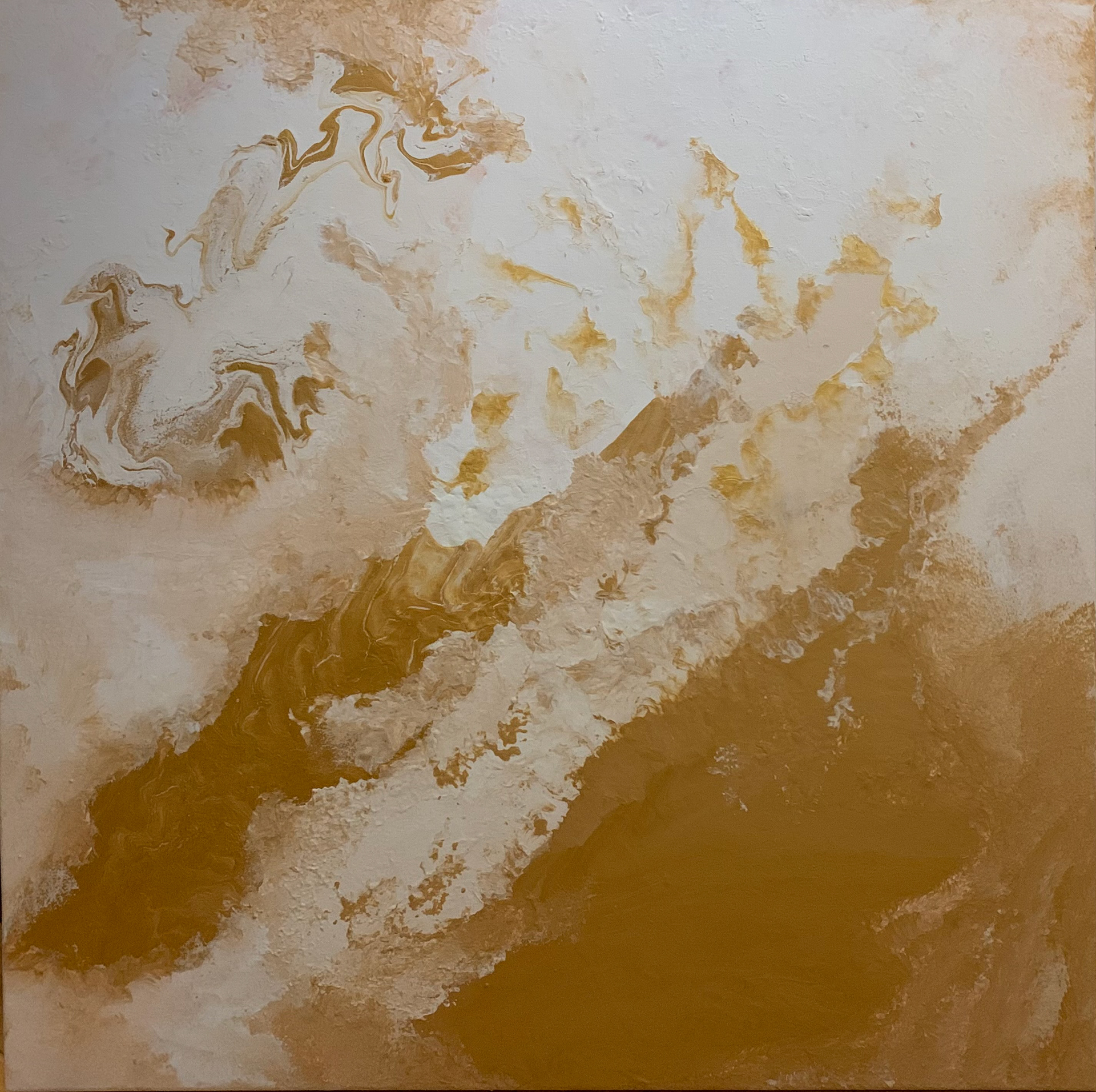 Christmas gold, 90 x 90 cm, 2020