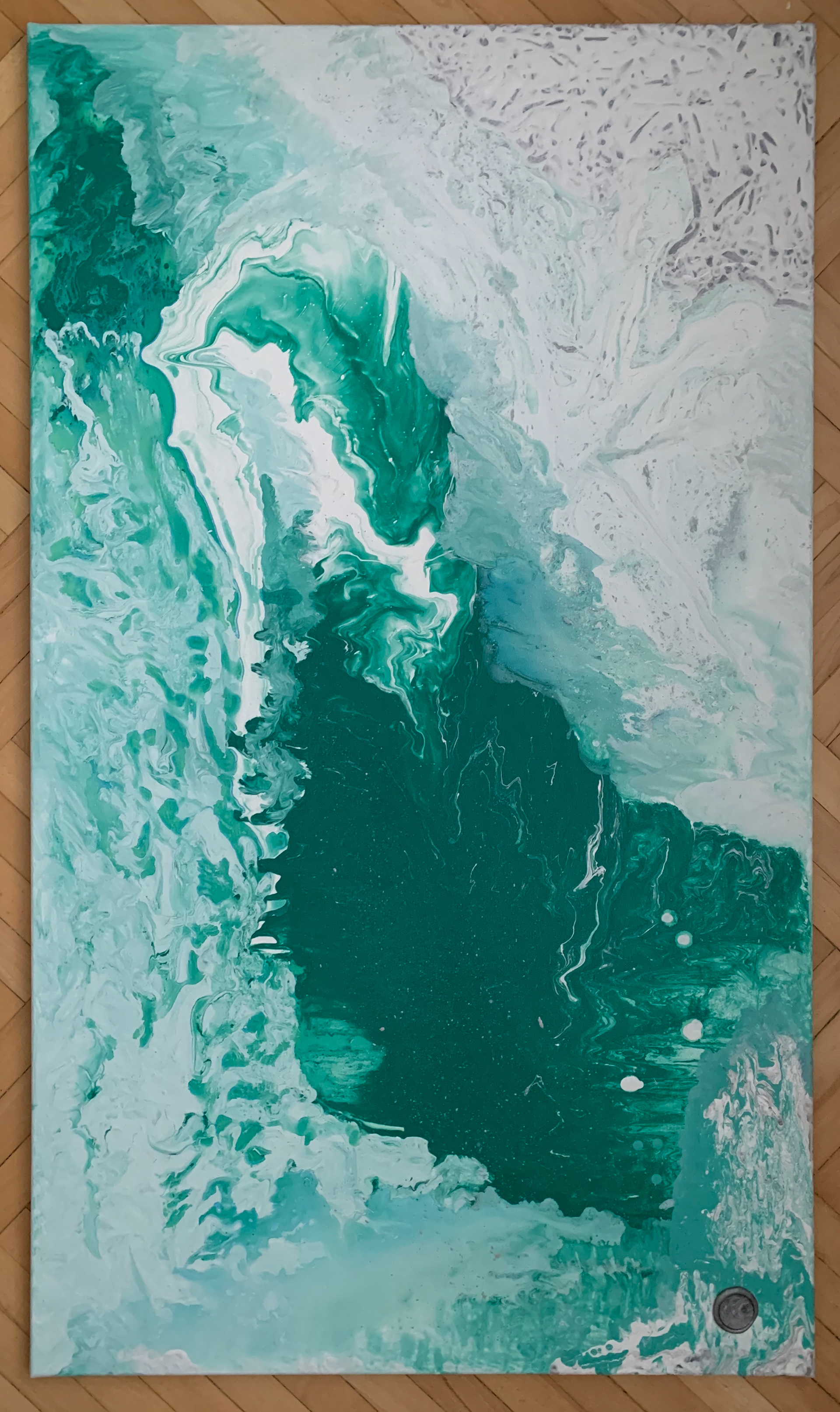 Green wave, 70 x 120 cm, 2020