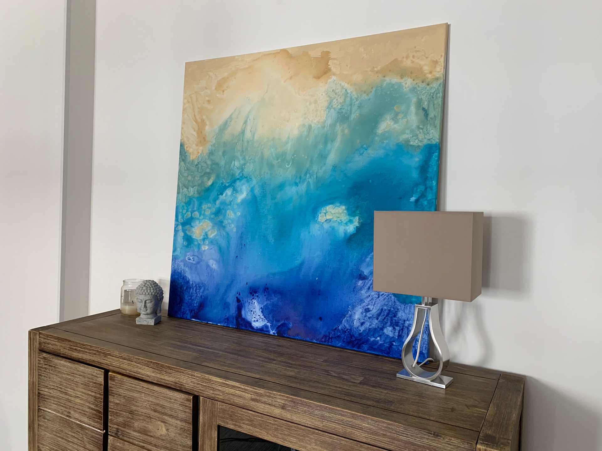 The sea please, 100 x 100 cm, 2019