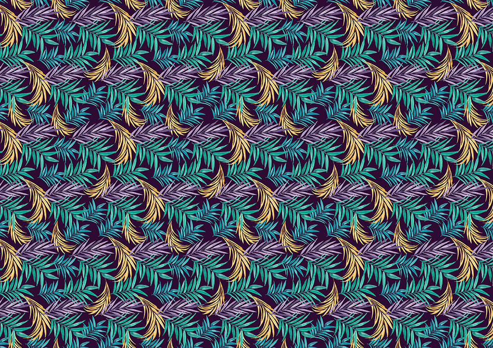 Padrão criado a partir de pintura em aquarela