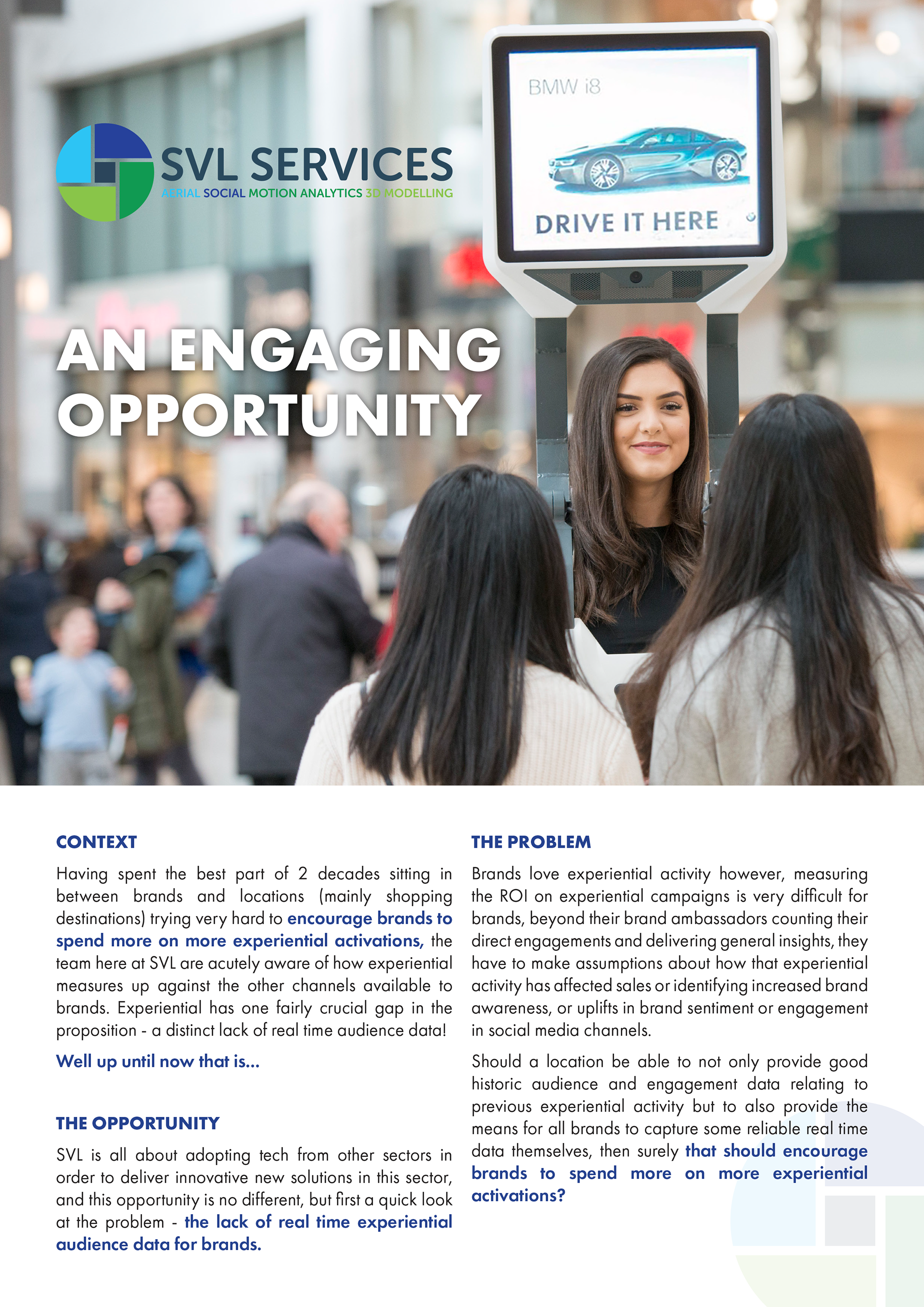 Document for use at trade shows by SVL Services