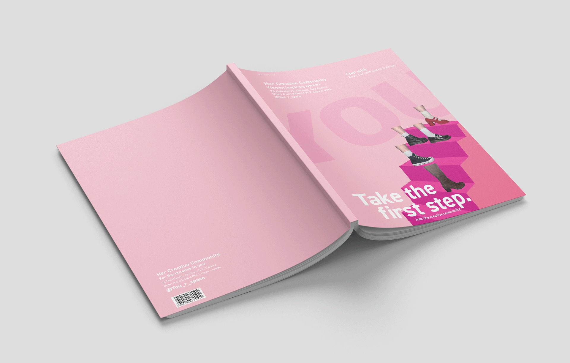 Take the first step was created by myself and a partner, a community that inspires women to strive for the goals they want to achieve in the creative industry 