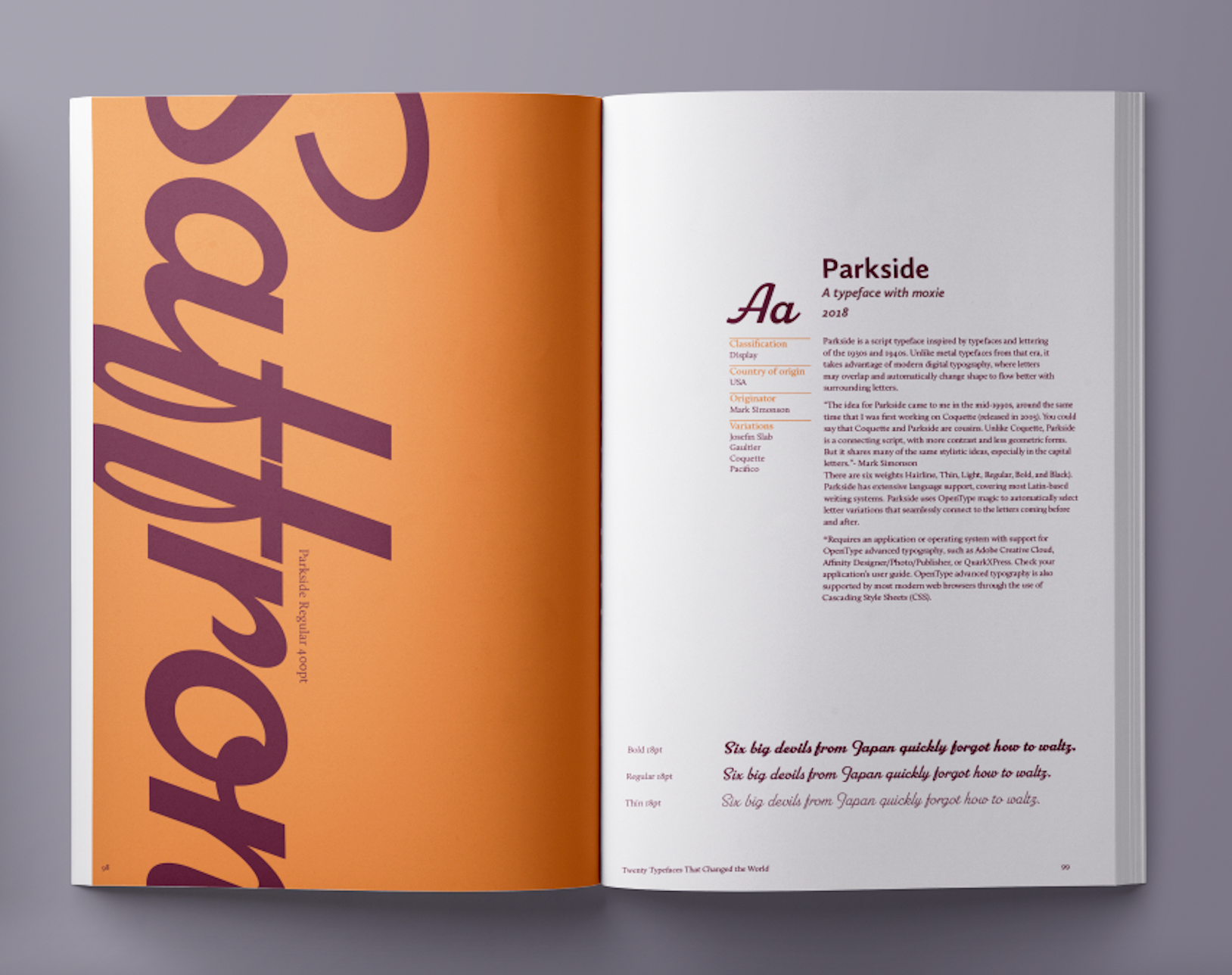 My 20th typeface. Designed, Printed and Bound by Piper Olsson