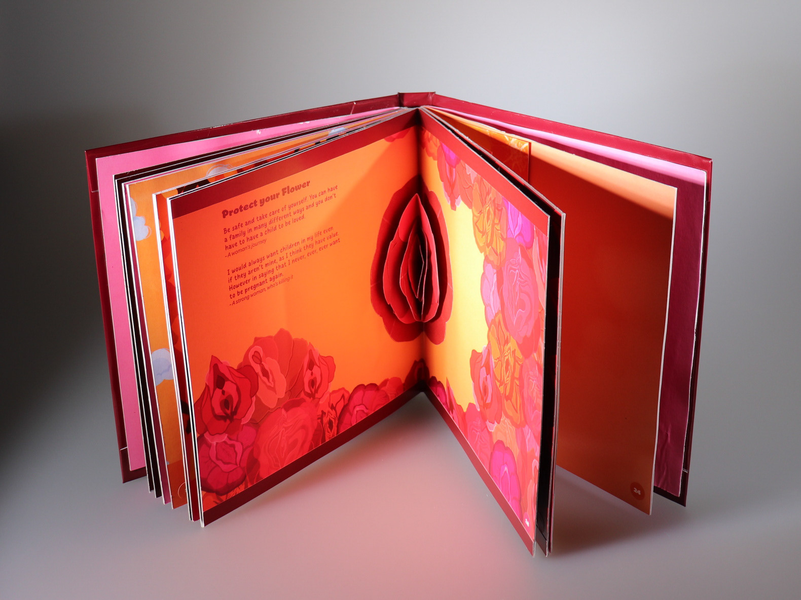 A pop-up book inspired by women, to help women.