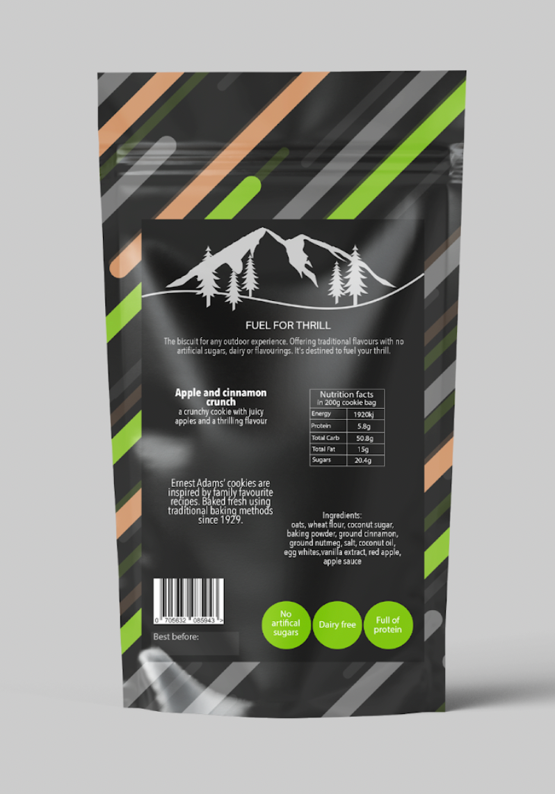 RE-UP was created by me and a partner as a healthy alternative cookie to help you on your next big adventure. 