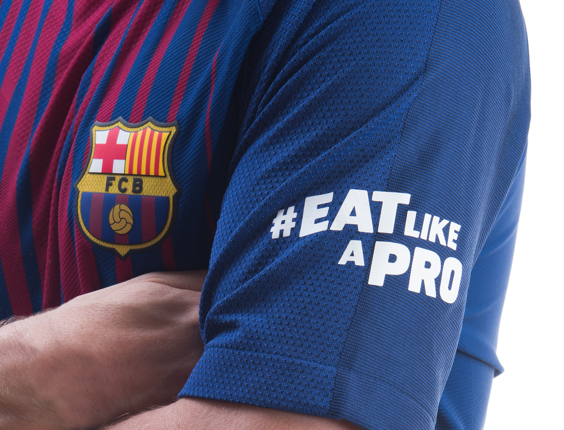 Maglietta Barcellona con hashtag #eatlikeapro