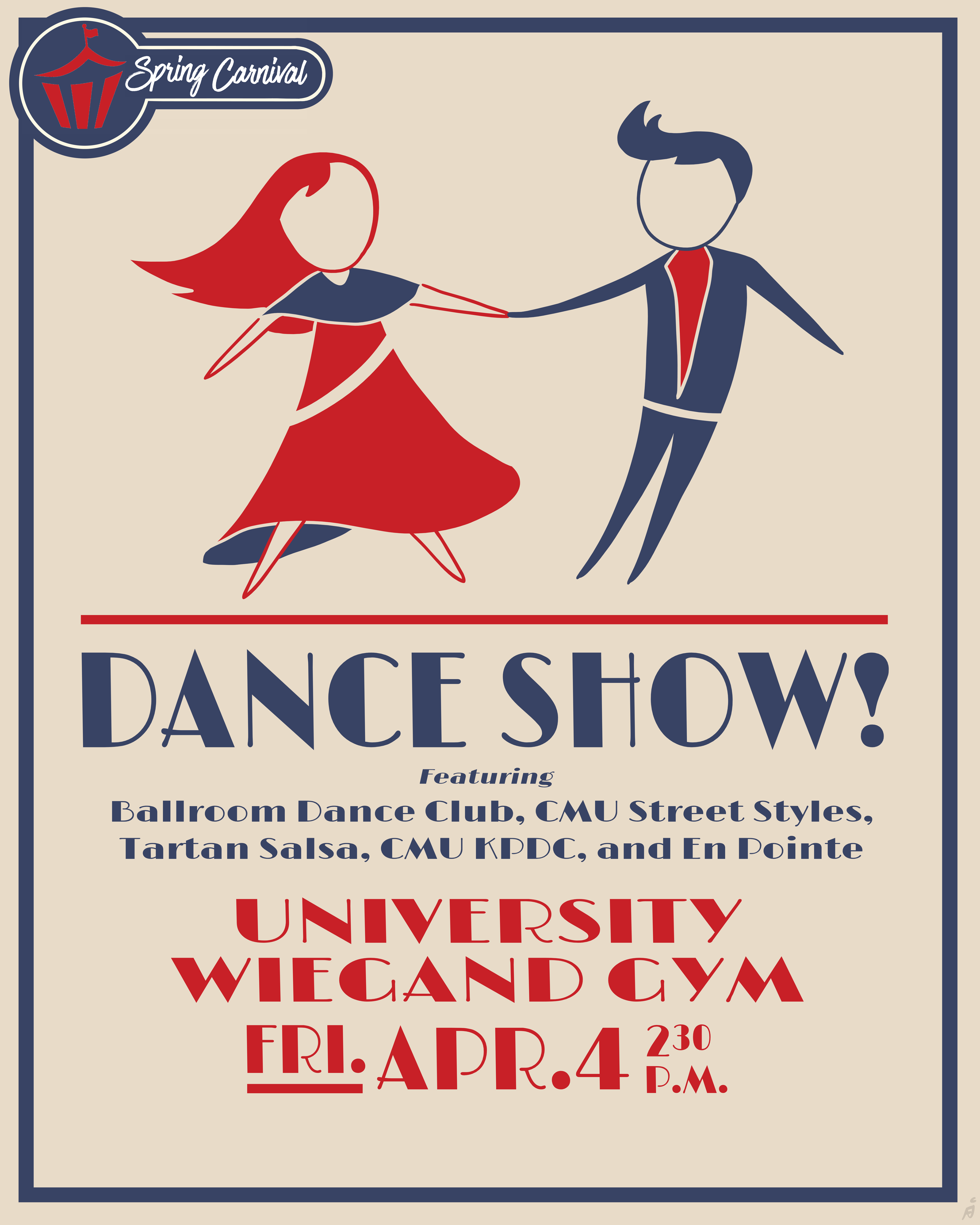 Hollywood Carnival Poster - Dance Show