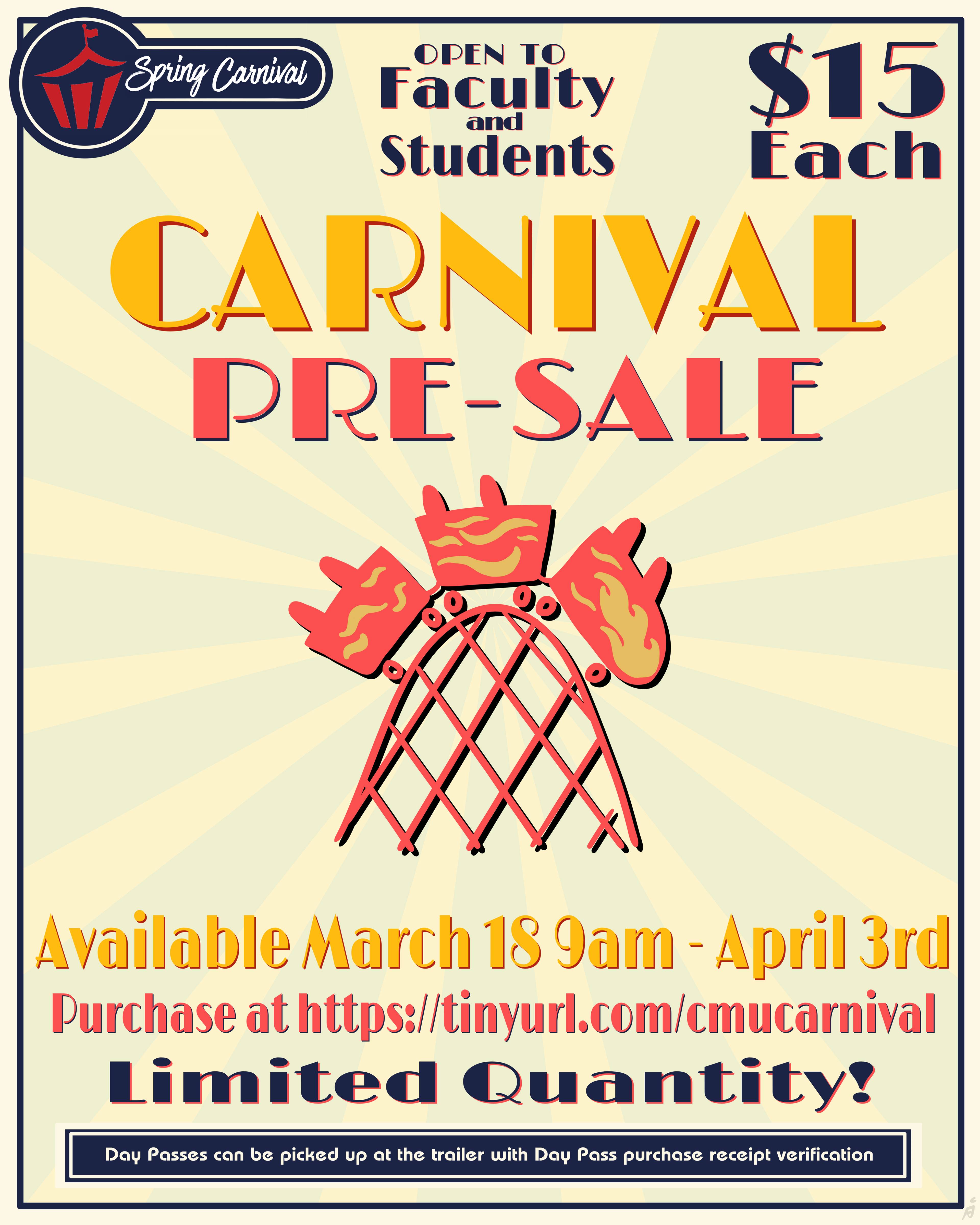 Hollywood Carnival Poster - Carnival Pre-Sale