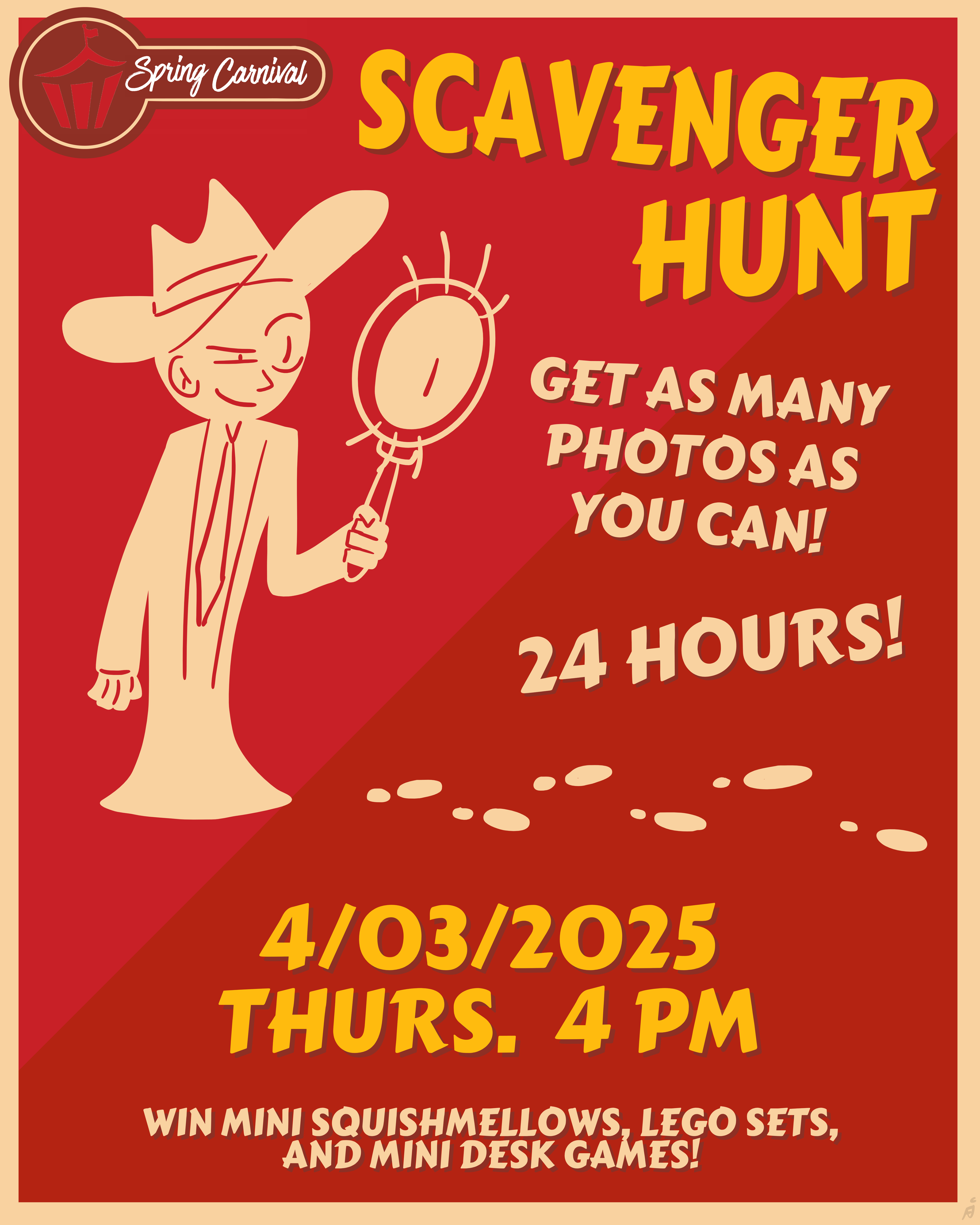 Hollywood Carnival Poster - Scavenger Hunt