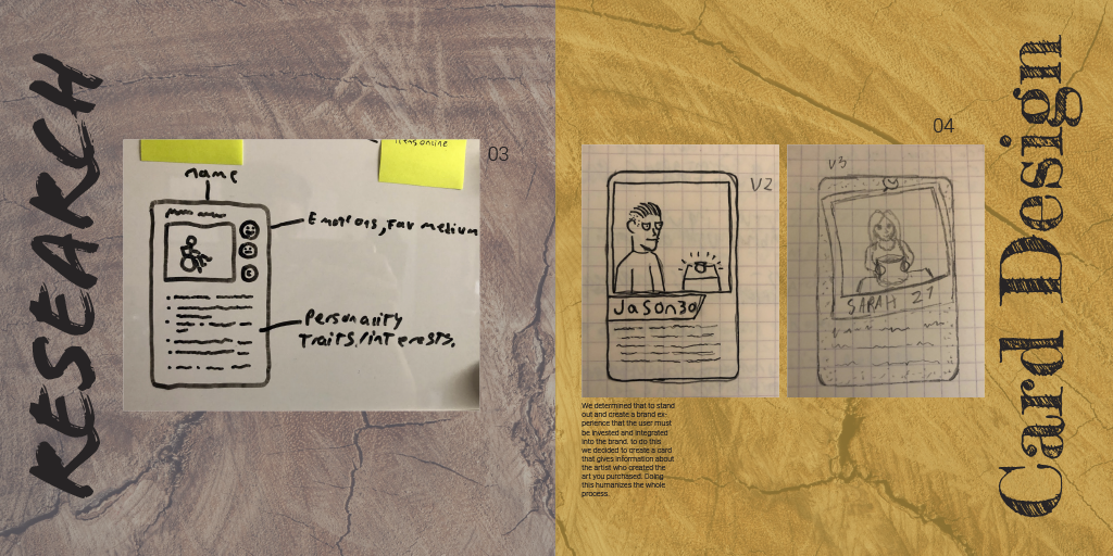 More refined card design (Leave behind)