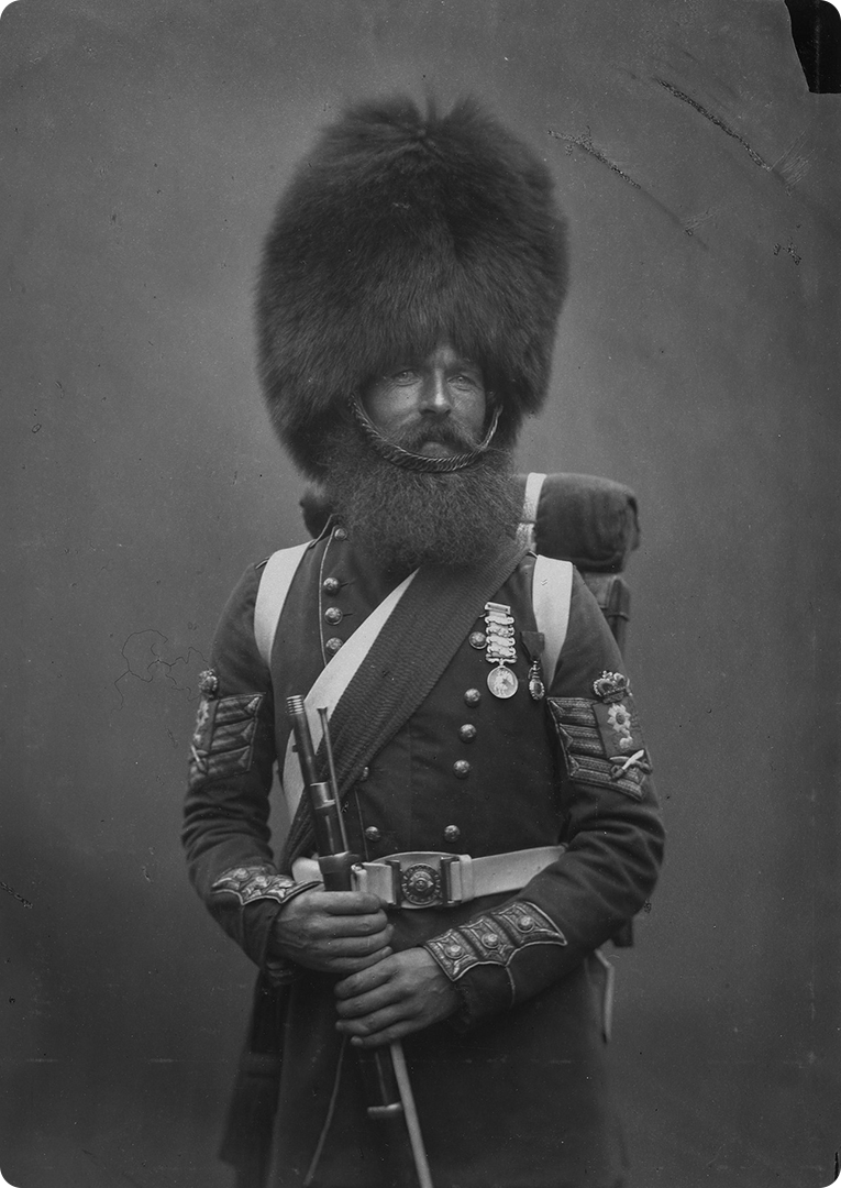 William Mc Gregor, sergent-colonel des Scots Fusilier Guards (circa 1853)