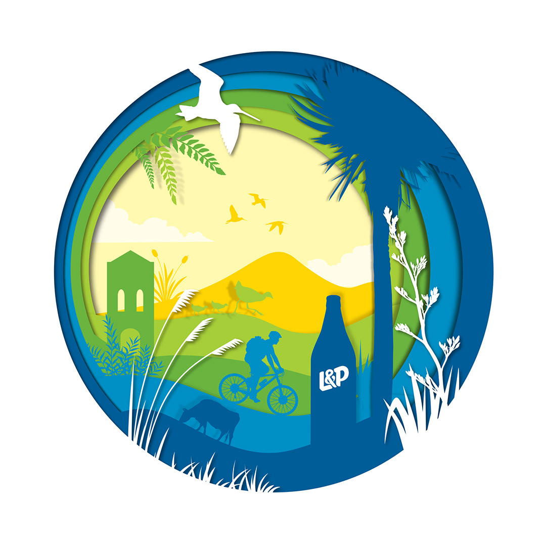 Illustration with paper cut effect by Onyx Design