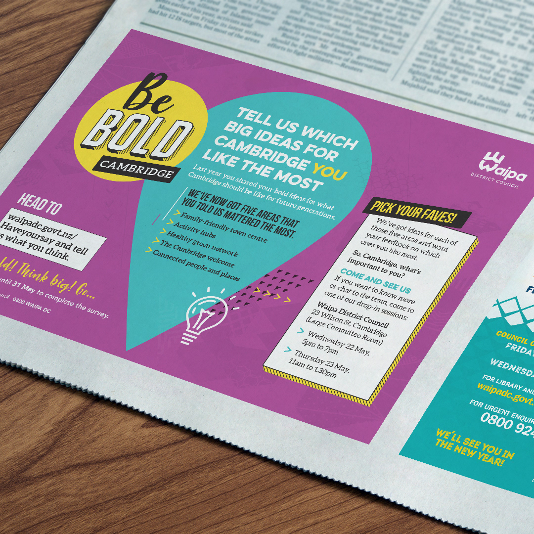 Quarter page Newspaper advert by Onyx Design