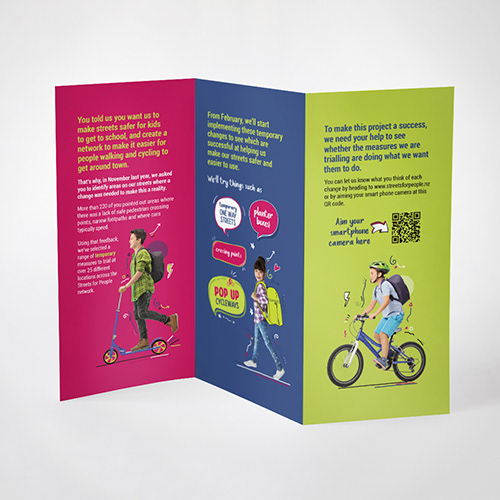 Trifold DLE brochure by Onyx Design
