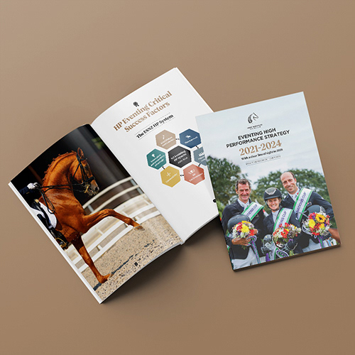A4 strategy brochure inside spread by Onyx Design