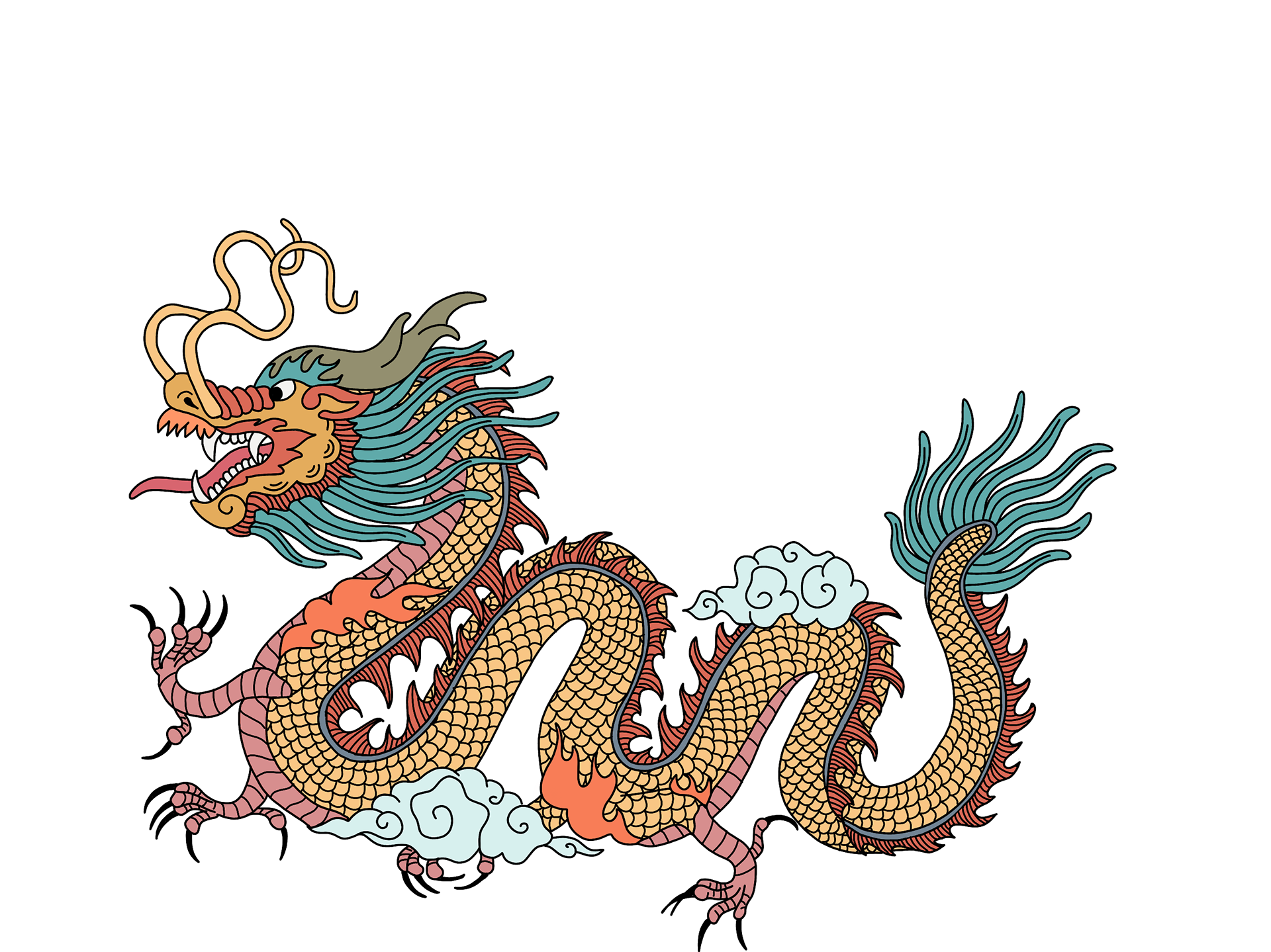 Illustration drawn in Procreate.