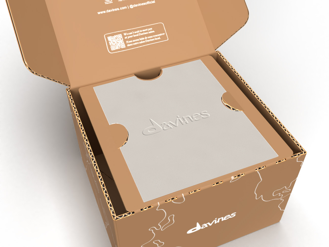 embossed Davines Logo