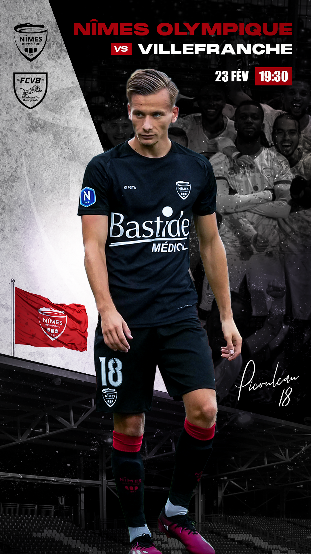 Nîmes Olympique VS Villefranche Beaujolais