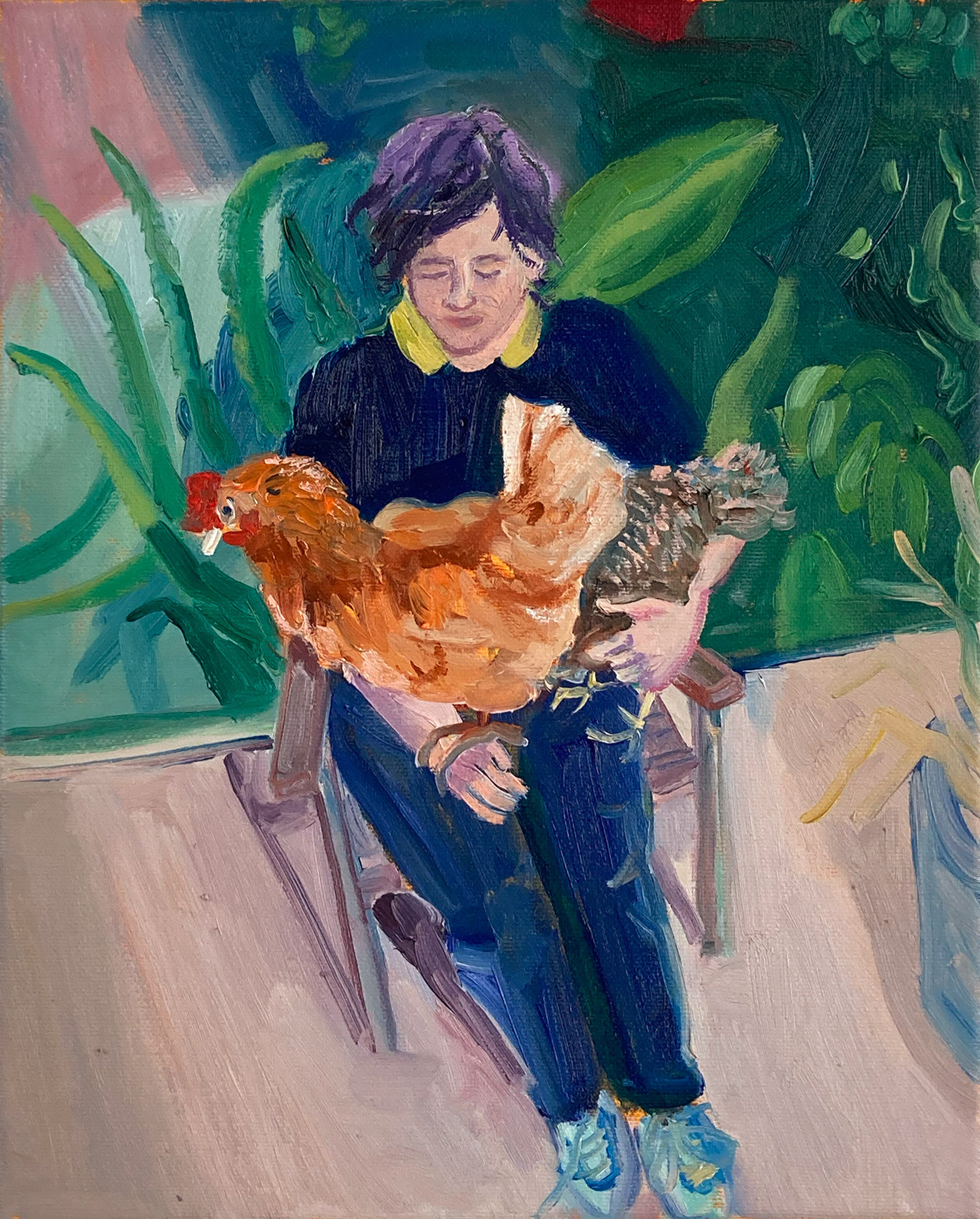 Kipjes b, oil on canvas, 24 x 30 cm, 2023 