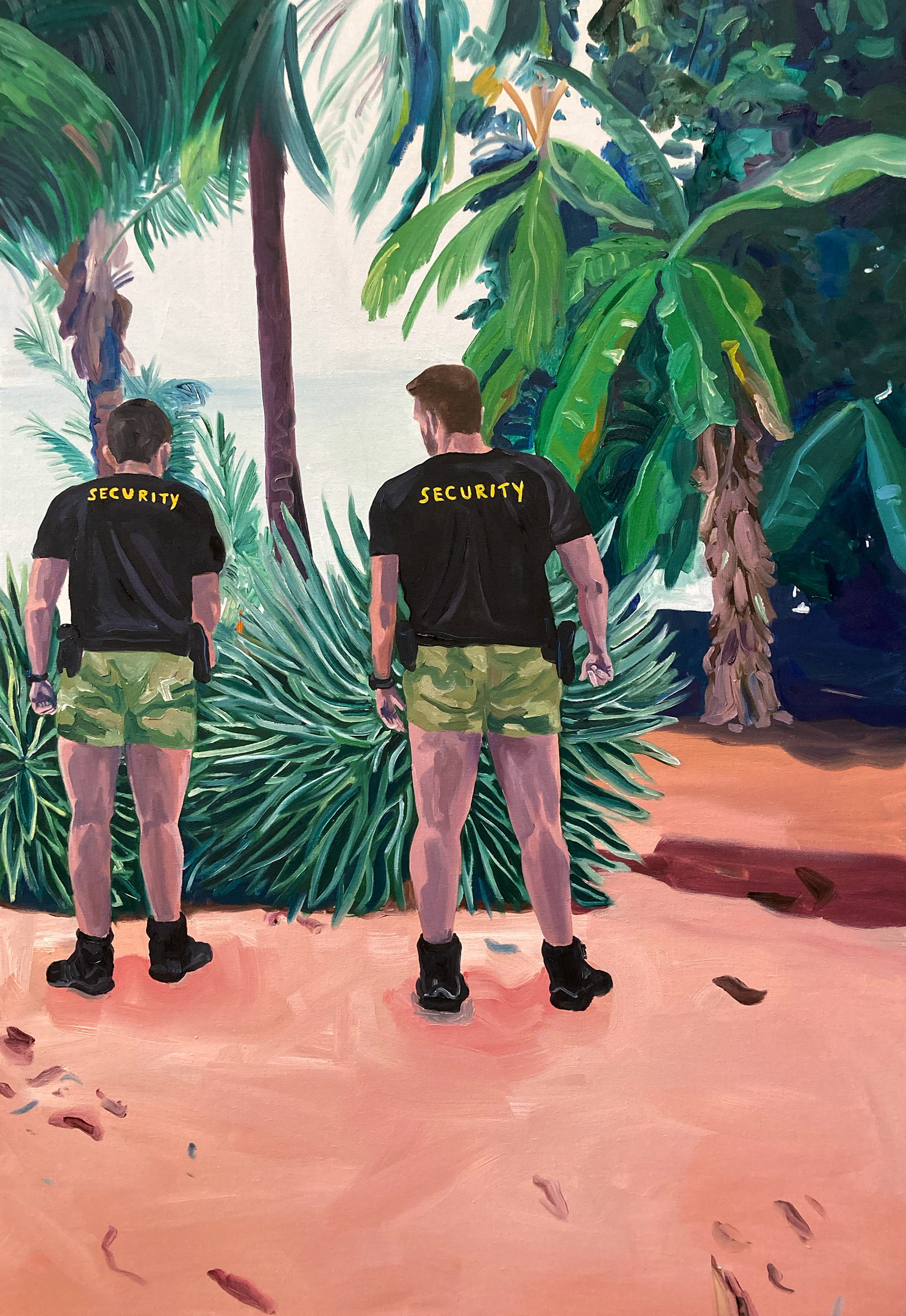 Security, oil on canvas, 90 x 130 cm, 2021