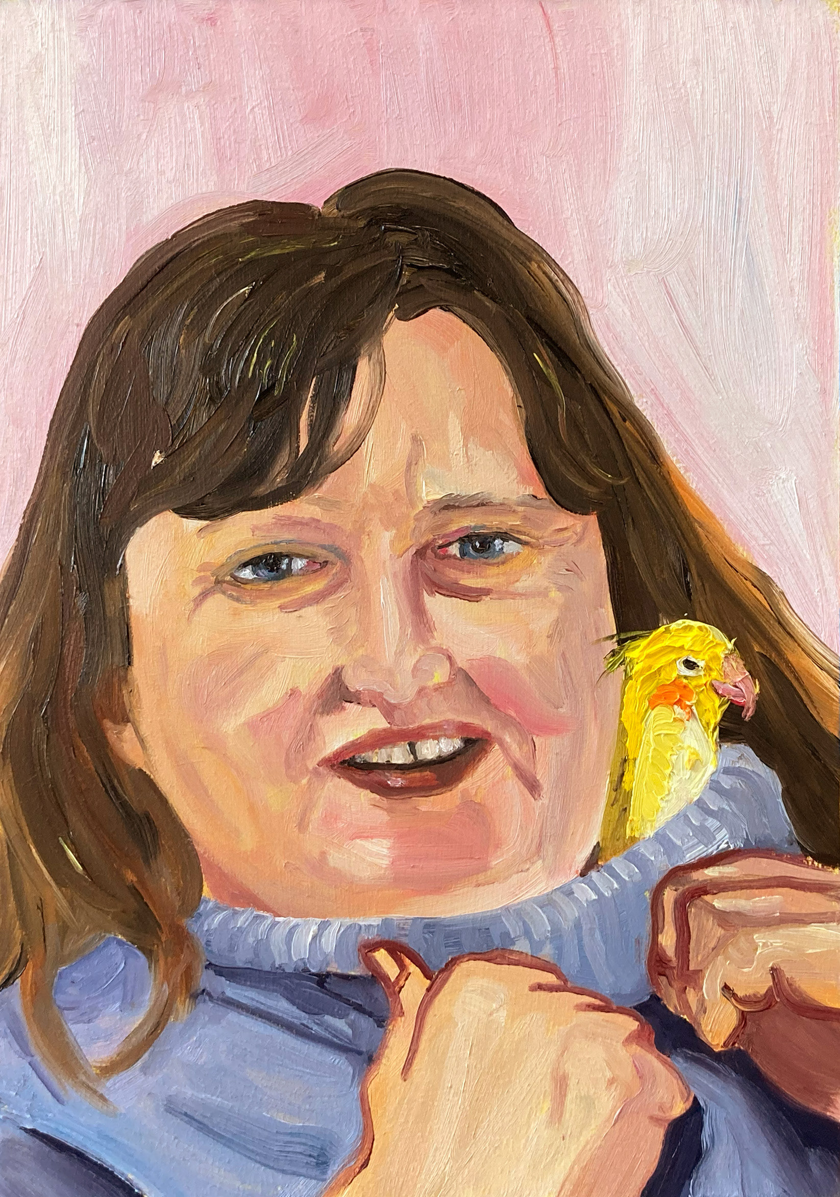 Lonely, oil on wood, 20,5 x 29,5 cm, 2022