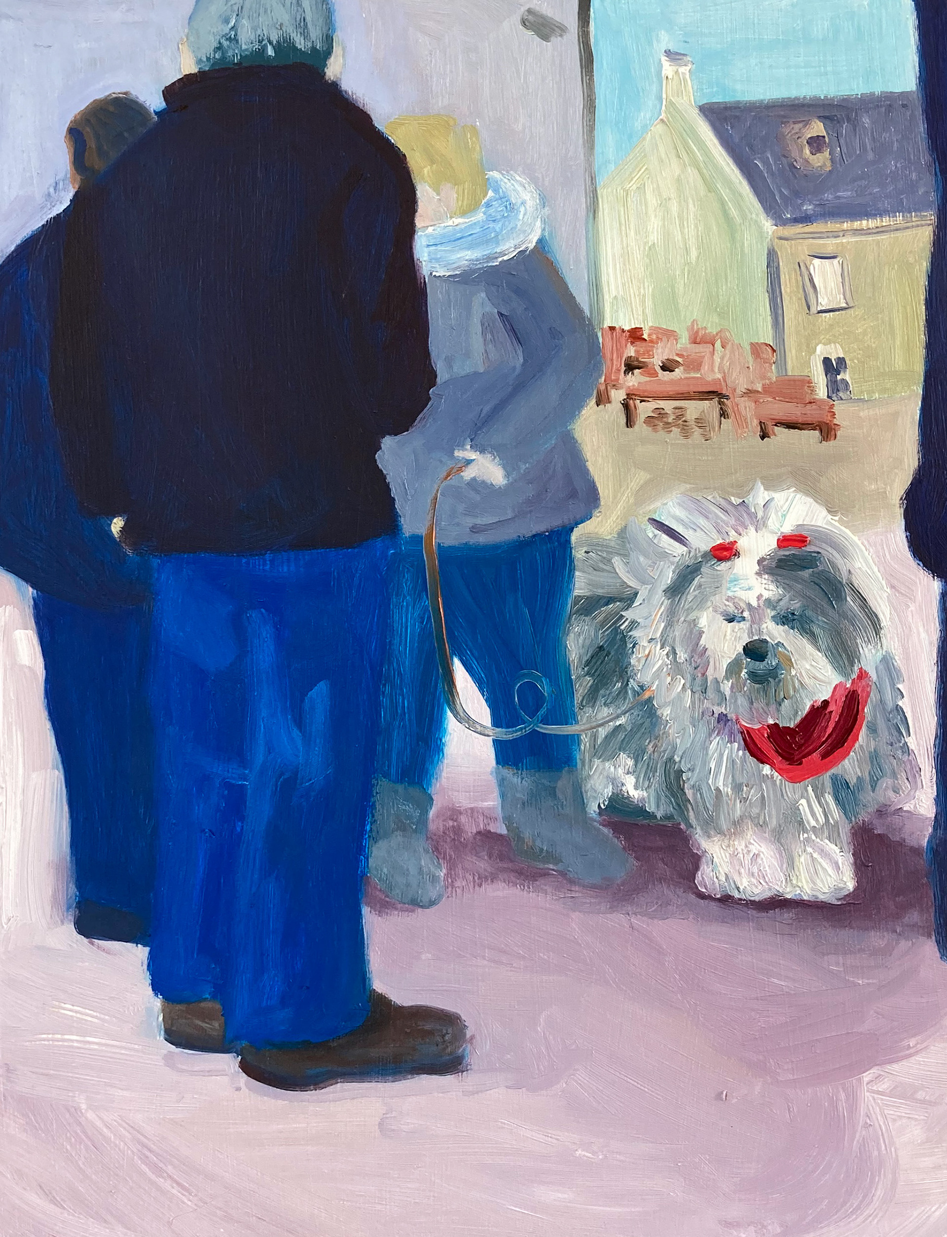 Bob, oil on wood, 24 x 32, 2023