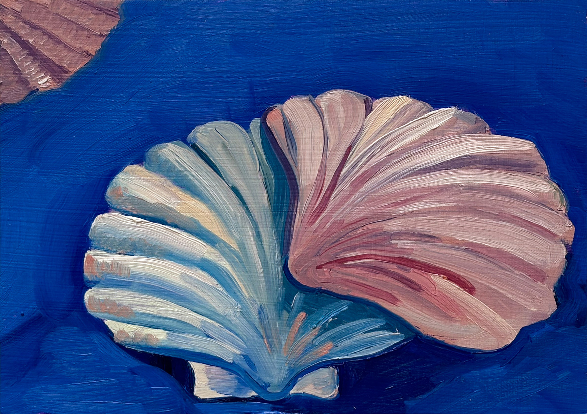 Covered, oil on wood, 23 x 17 cm