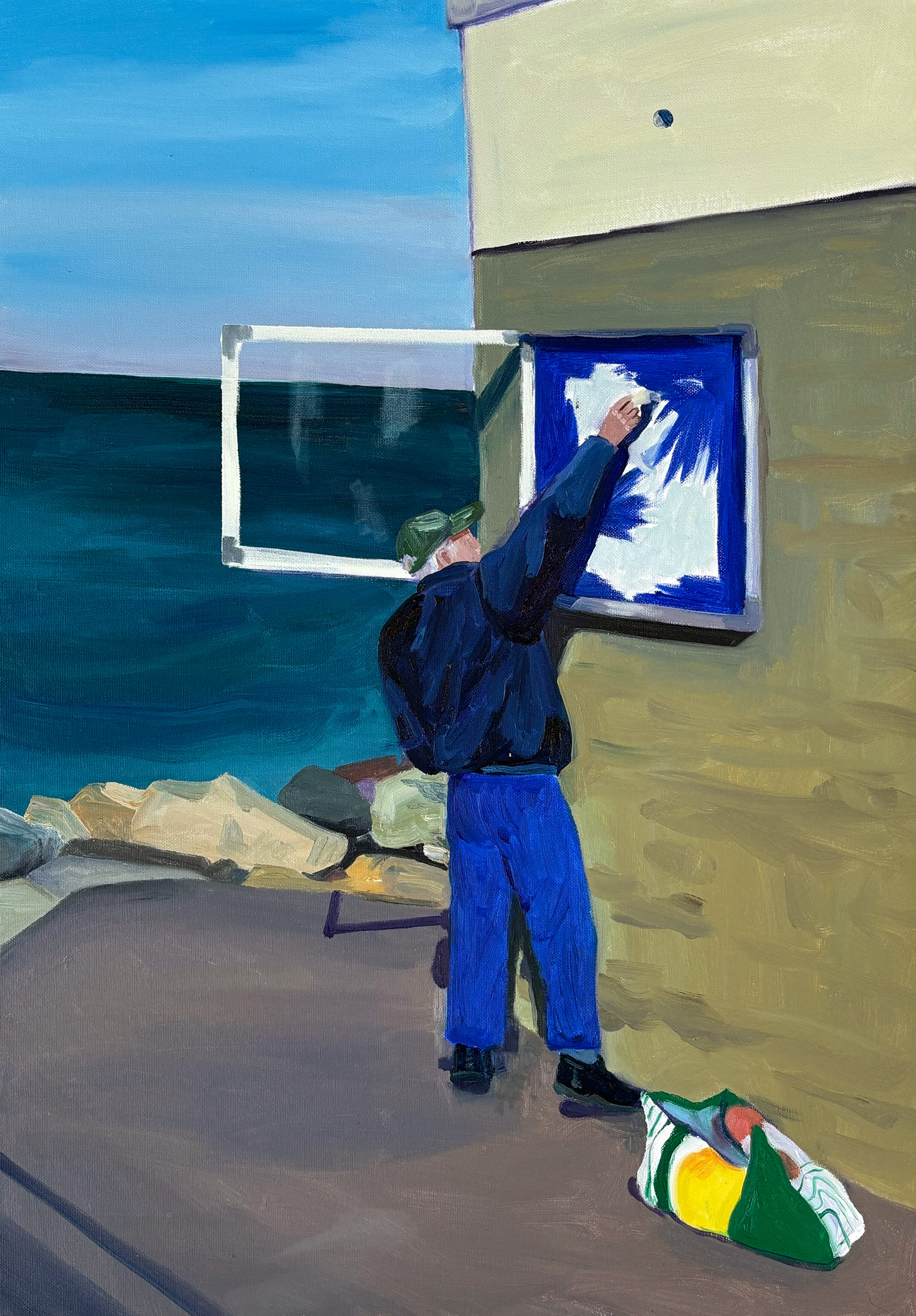 Message to the Waves, oil on canvas, 50 x 70 cm
