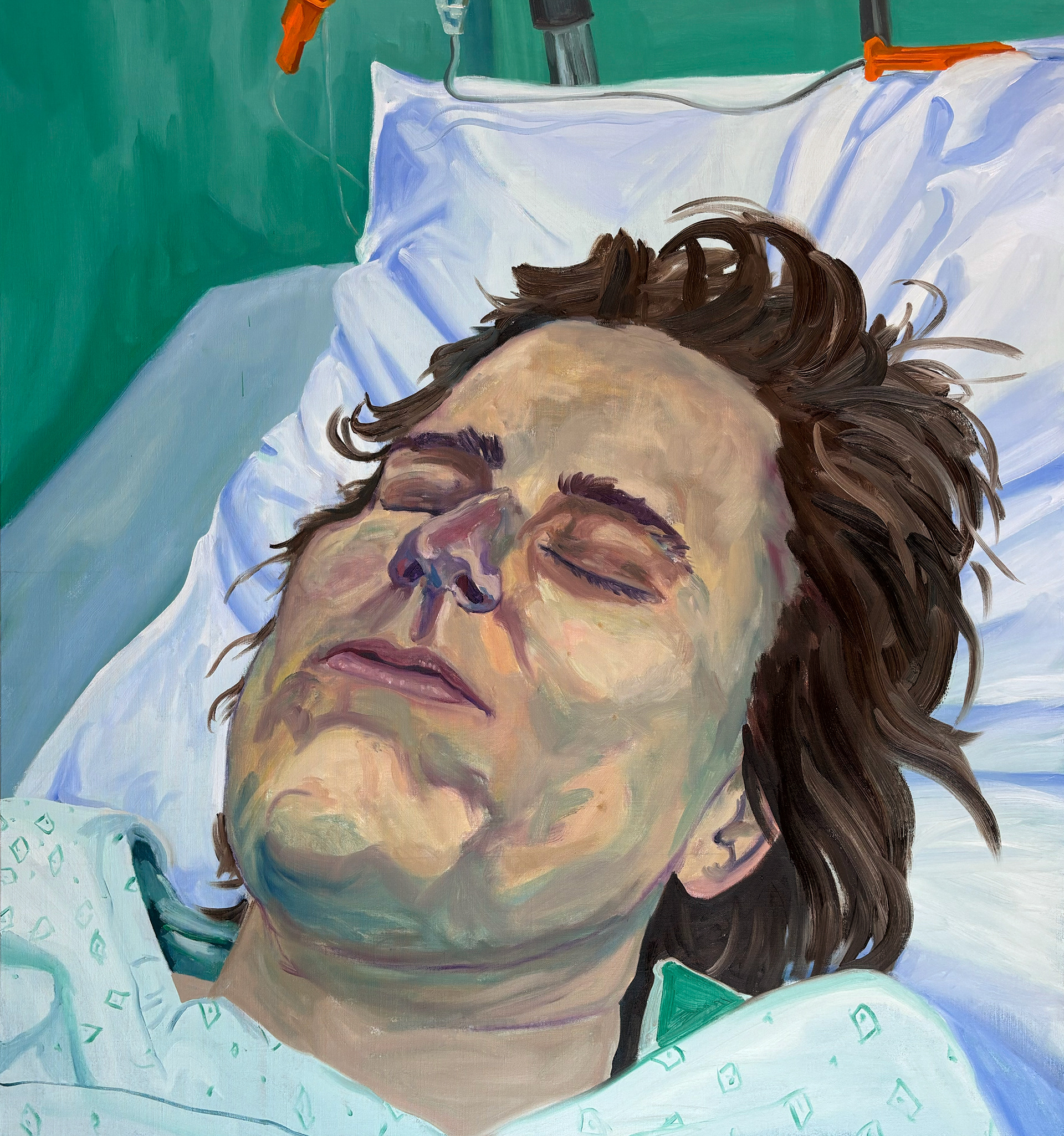 Sister Morphine, oil on anvas, 100 x 110 cm