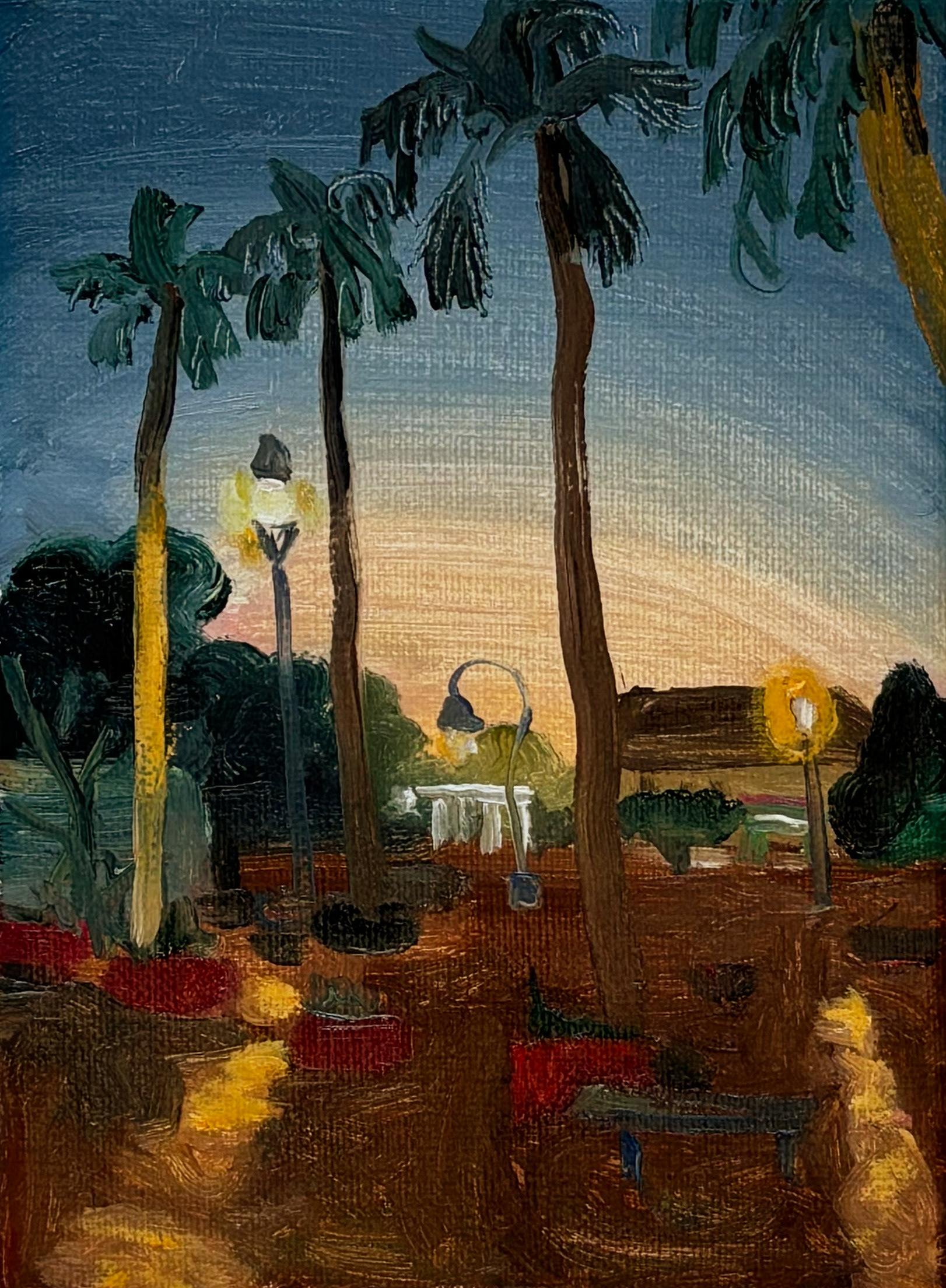 Late Night, oil on canvas, 13 x 18 cm