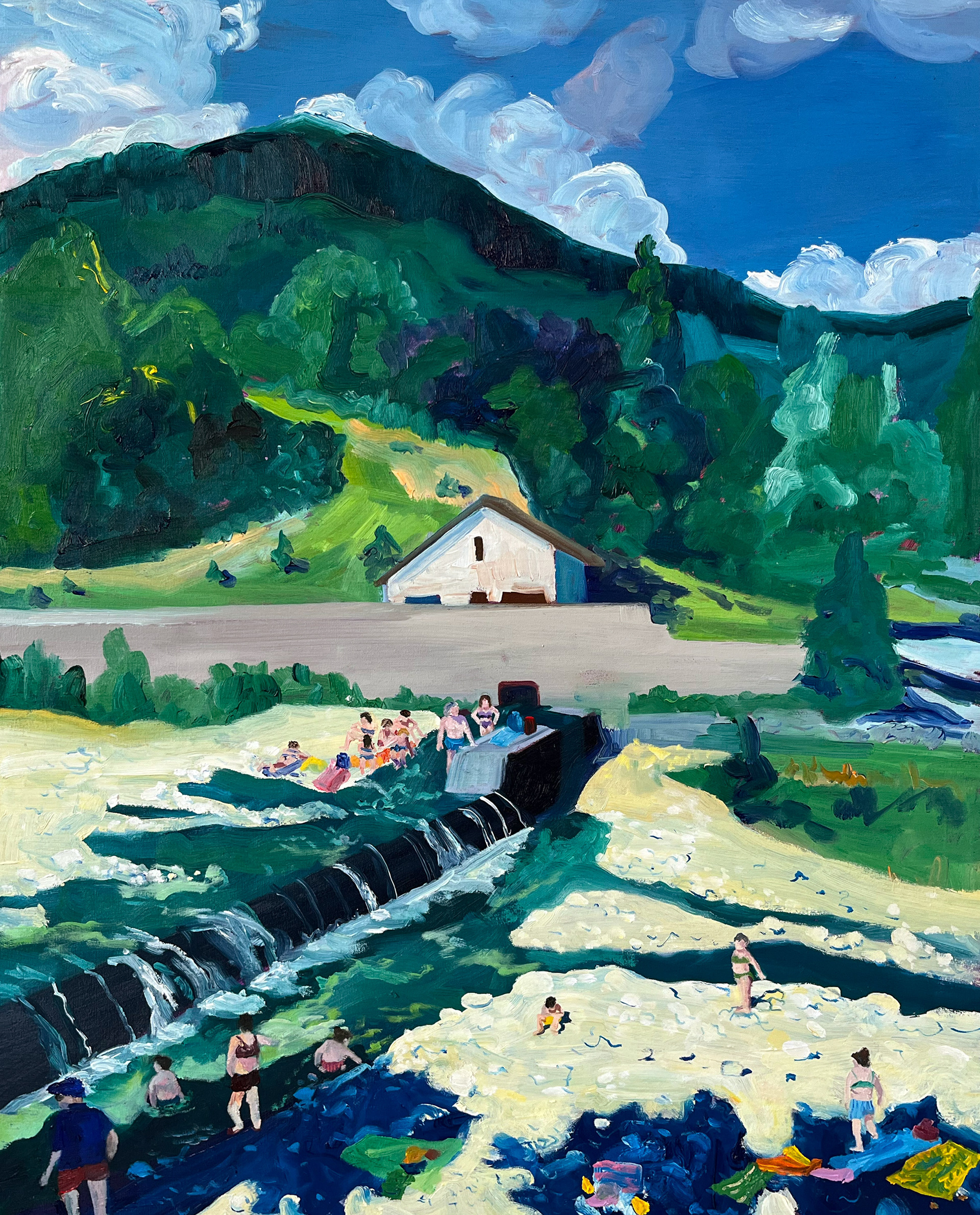 Suisse Scattered, oil on canvas, 57 x 72 cm, 2022