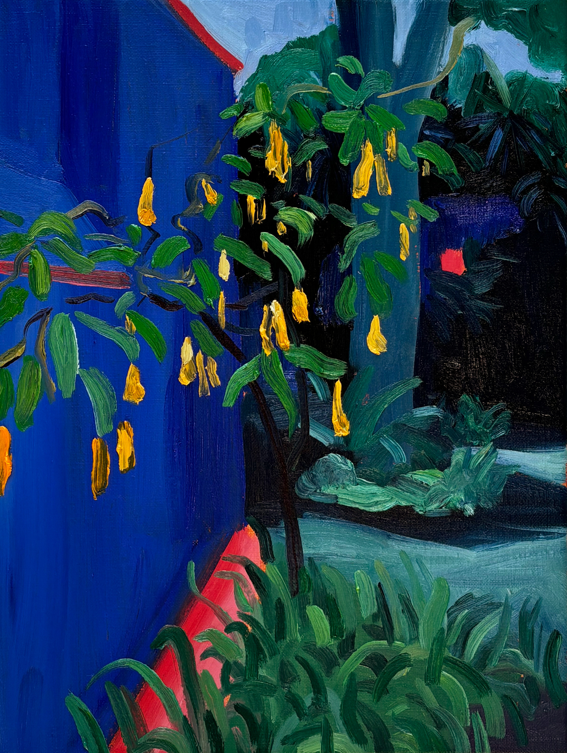 Casa Azul, oil on canvas, 30 x 40 cm