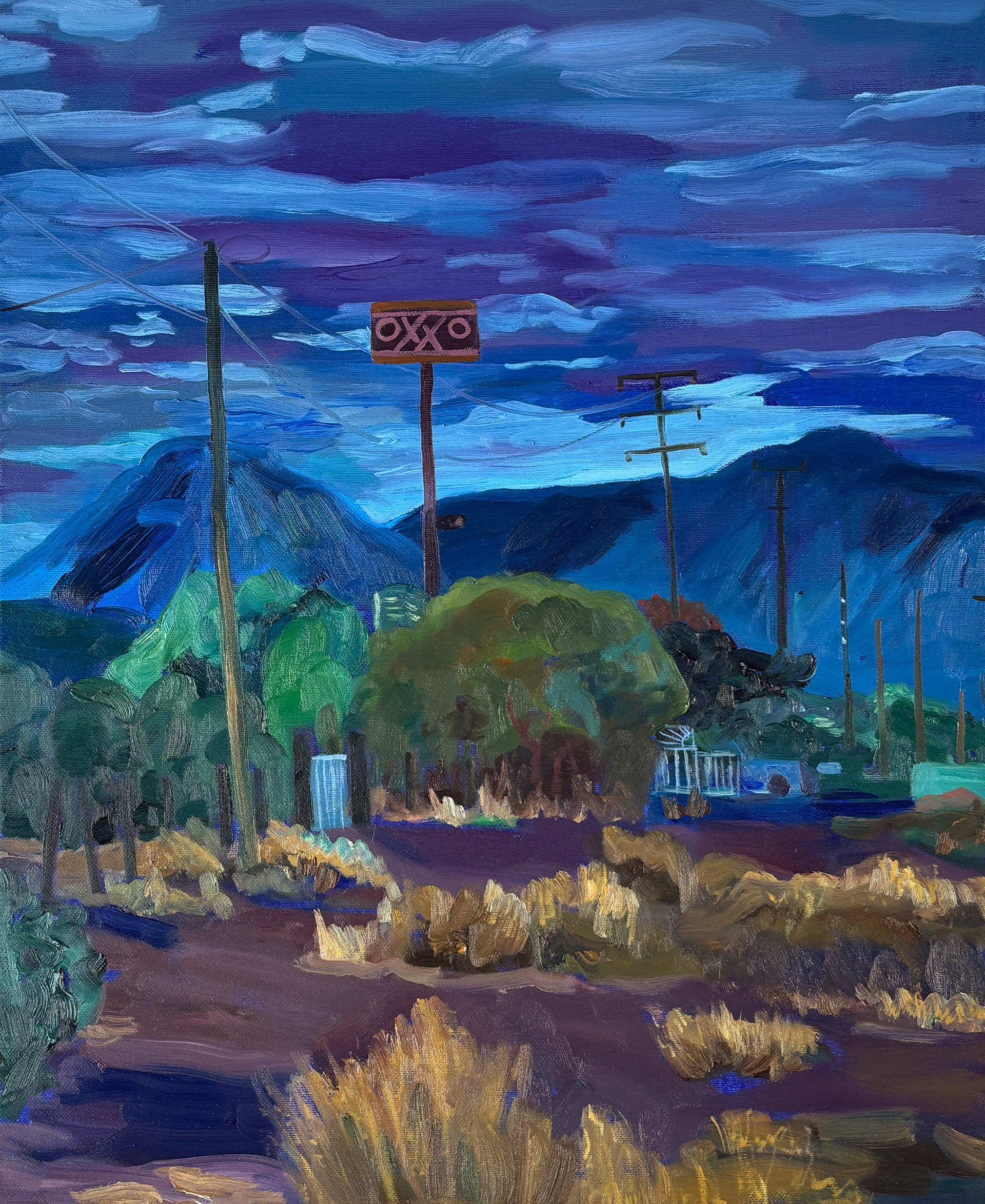 Evening in Mulegé, oil on canvas, 30 x 40 cm