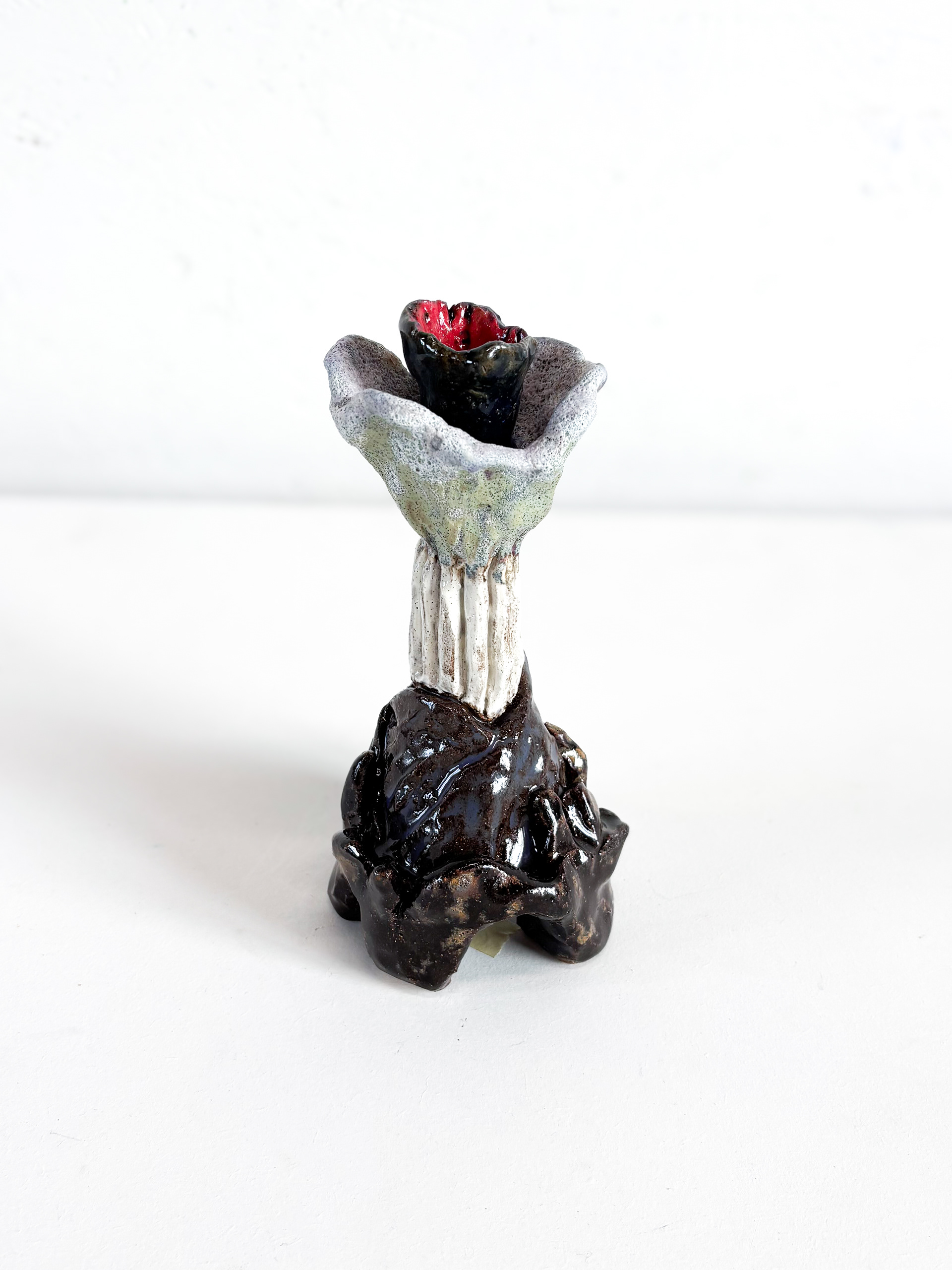 Candleholder °2, 19 x 10 cm, glazed ceramic