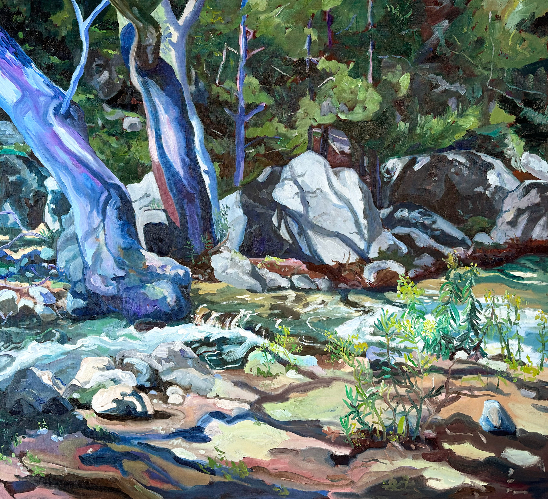 Agia Irini, Kreta, oil on canvas, 110 x 100 cm,