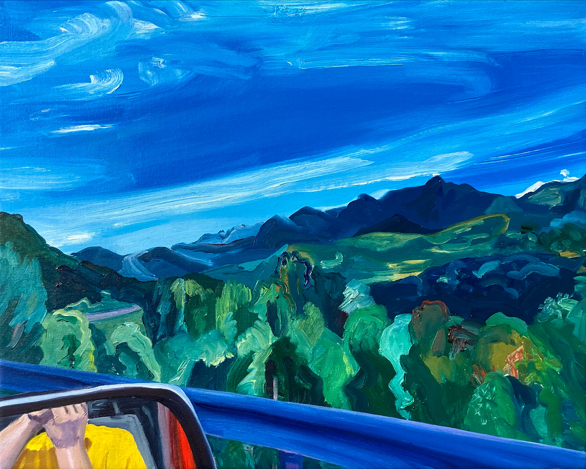 Mirror View, oil on canvas, 40 x 50 cm, 2021