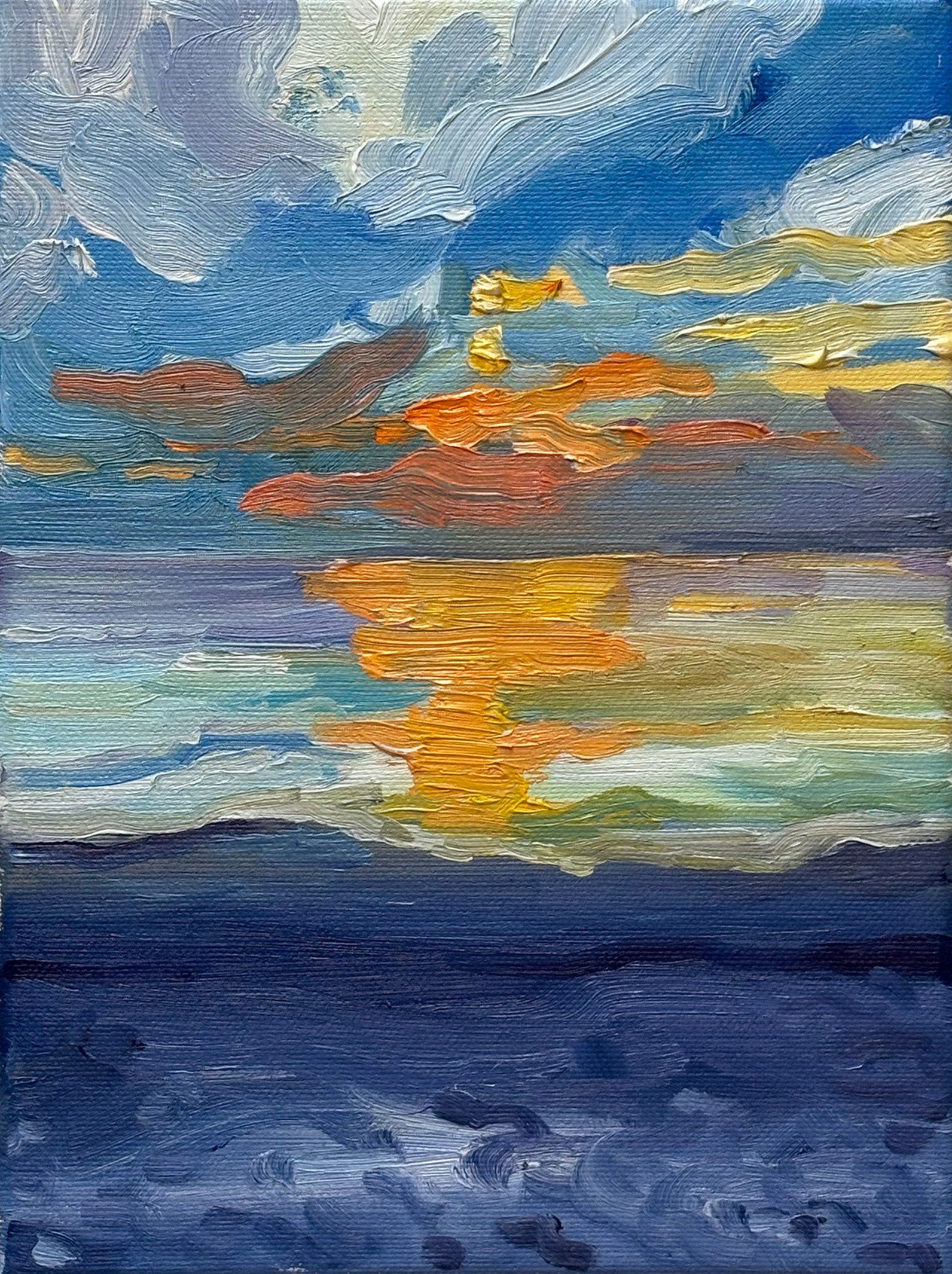 Raversijde, 18 x 24 cm, oil on canvas