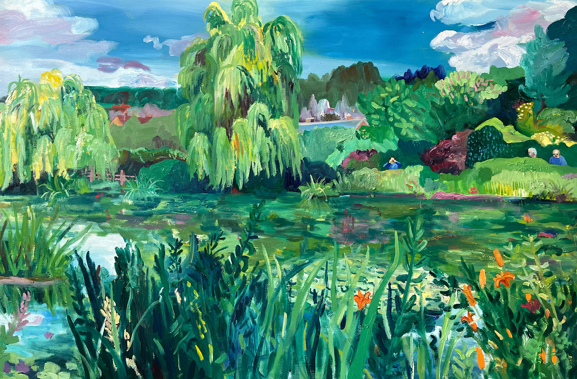 Le Jardin de Claude Monet, oil on canvas, 120 x 80 cm
