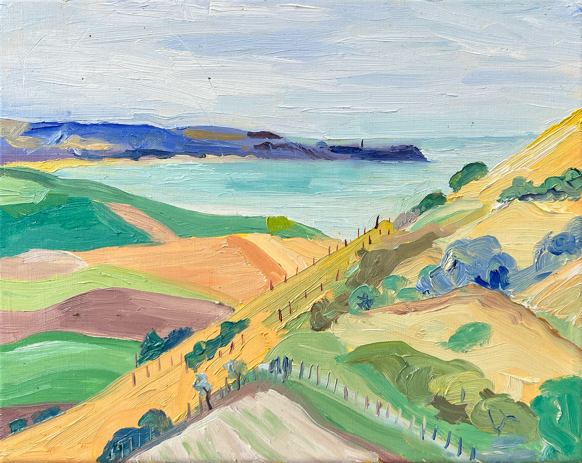 Cap Gris-Nez, oil on canvas, 24 x 30 cm, 2022