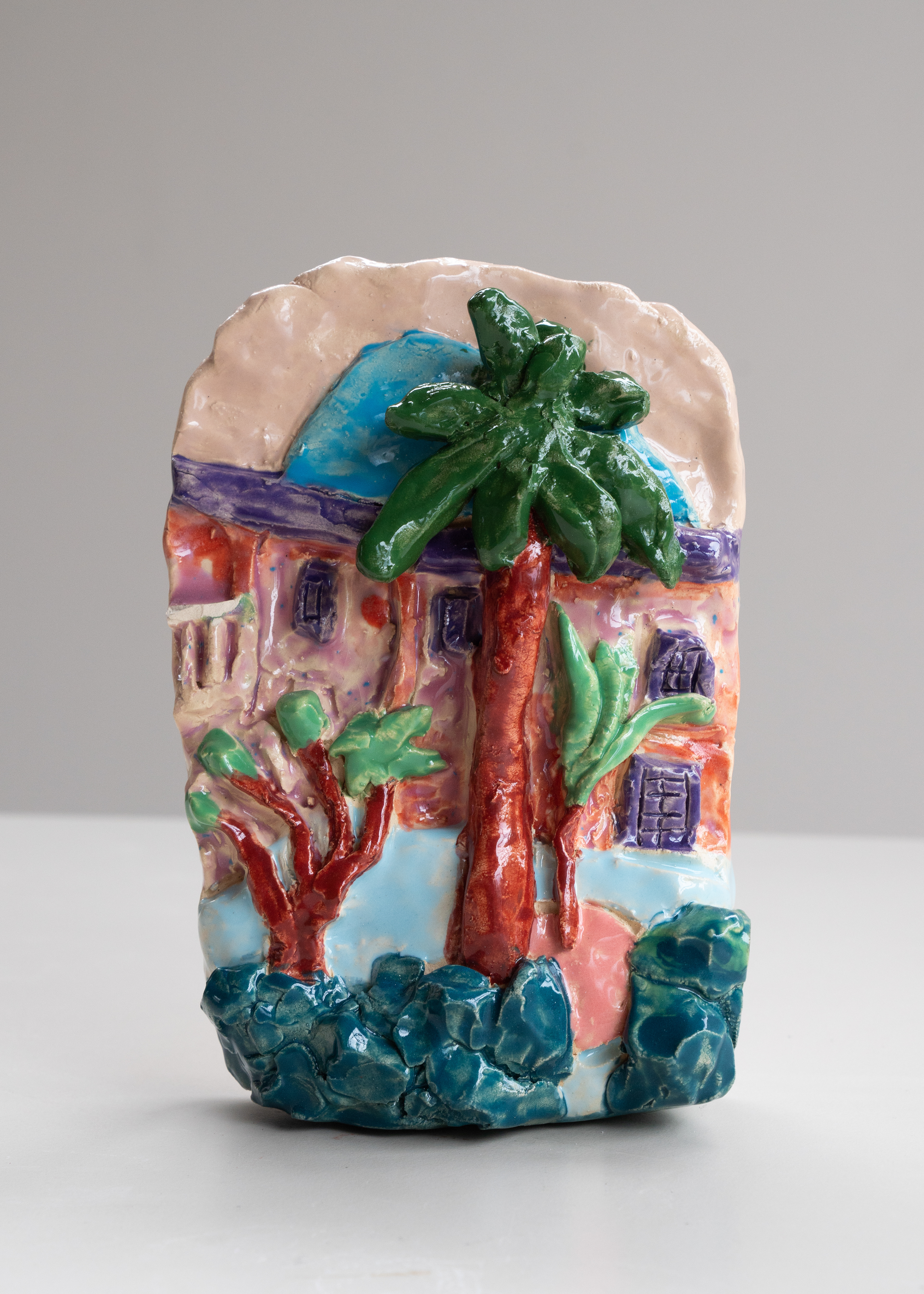 Farmyard at Lake Iseo, Gabriele Munter, glazed ceramic, 2023