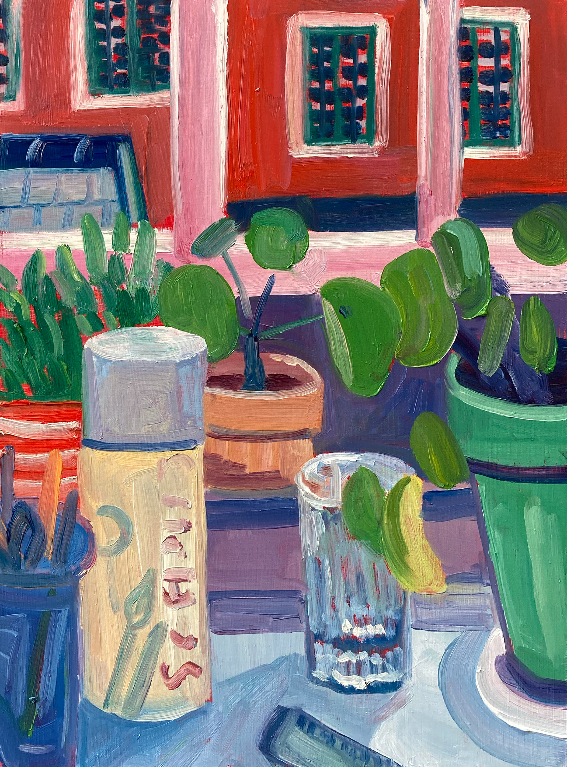 Last Studio Picture, oil on wood, 30 x 40 cm, 2022