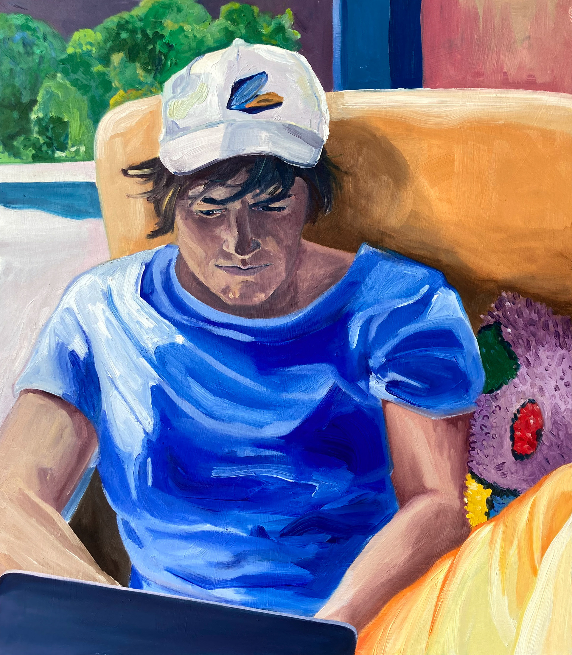 Mossel, oil on wood, 60 x 70 cm, 2022