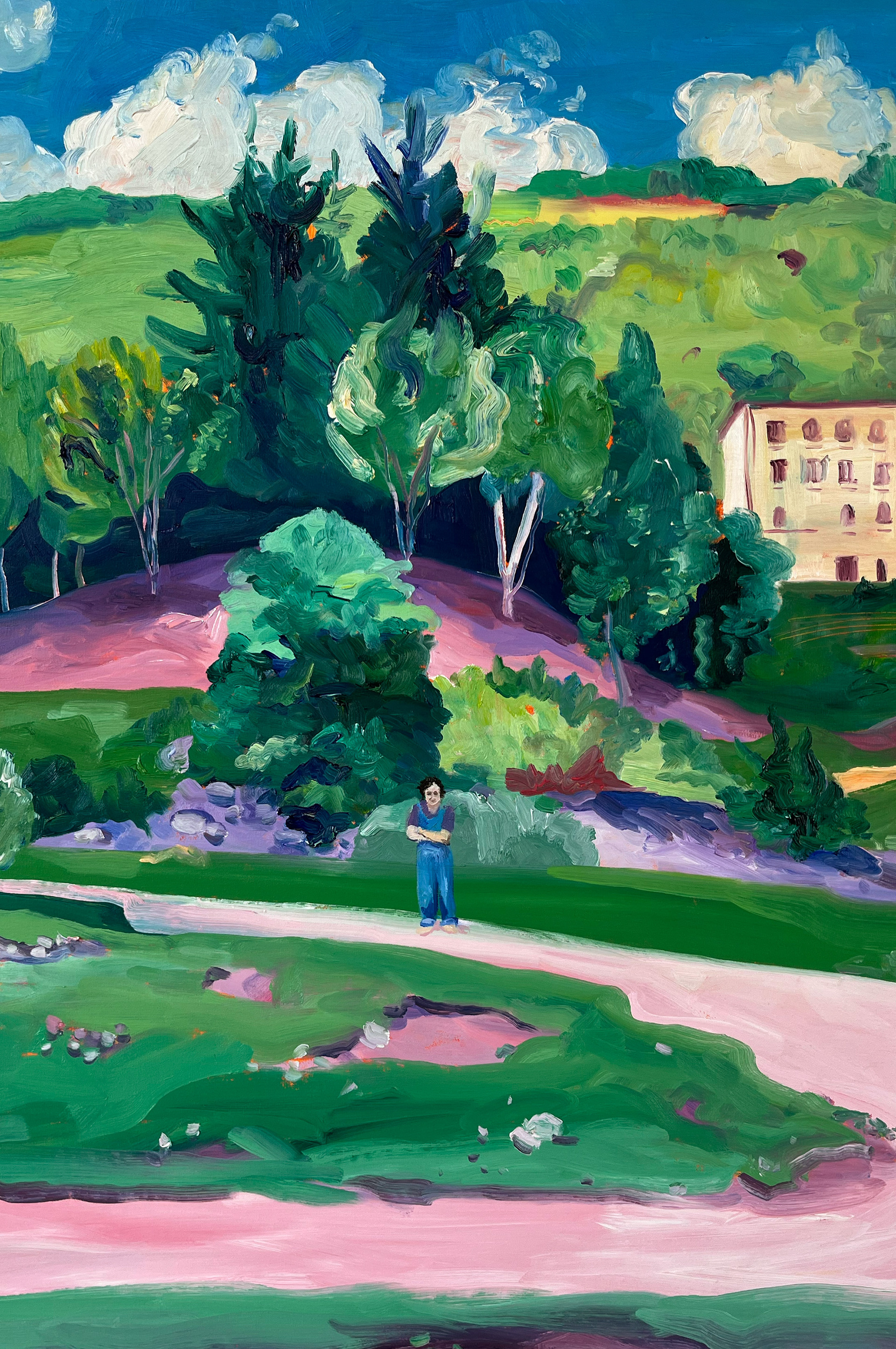 Meet Me In the middle, oil on canvas, 60 x 88 cm, 2022