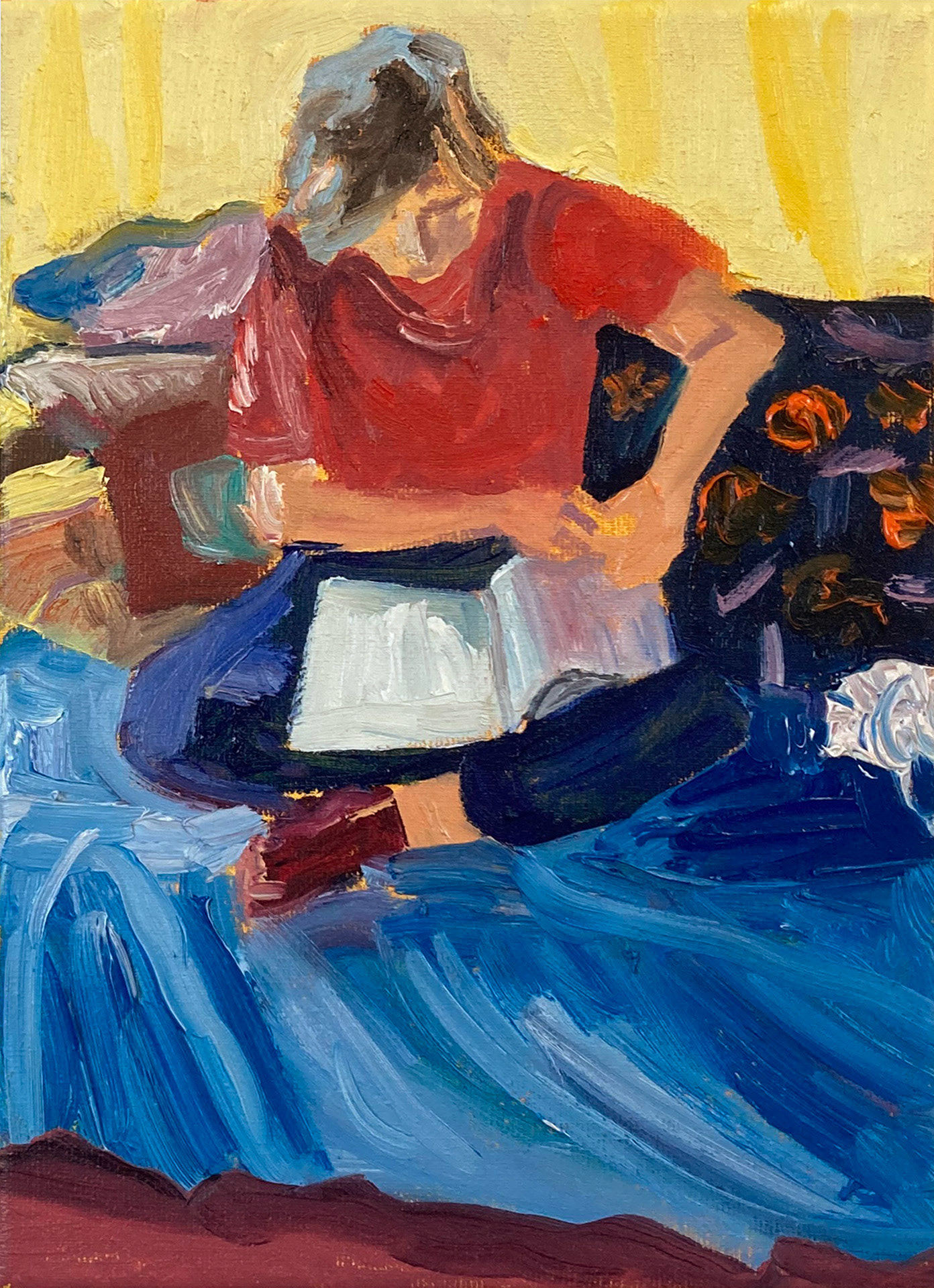 Ongeduld, oil on convas, 18 x 24 cm, 2022