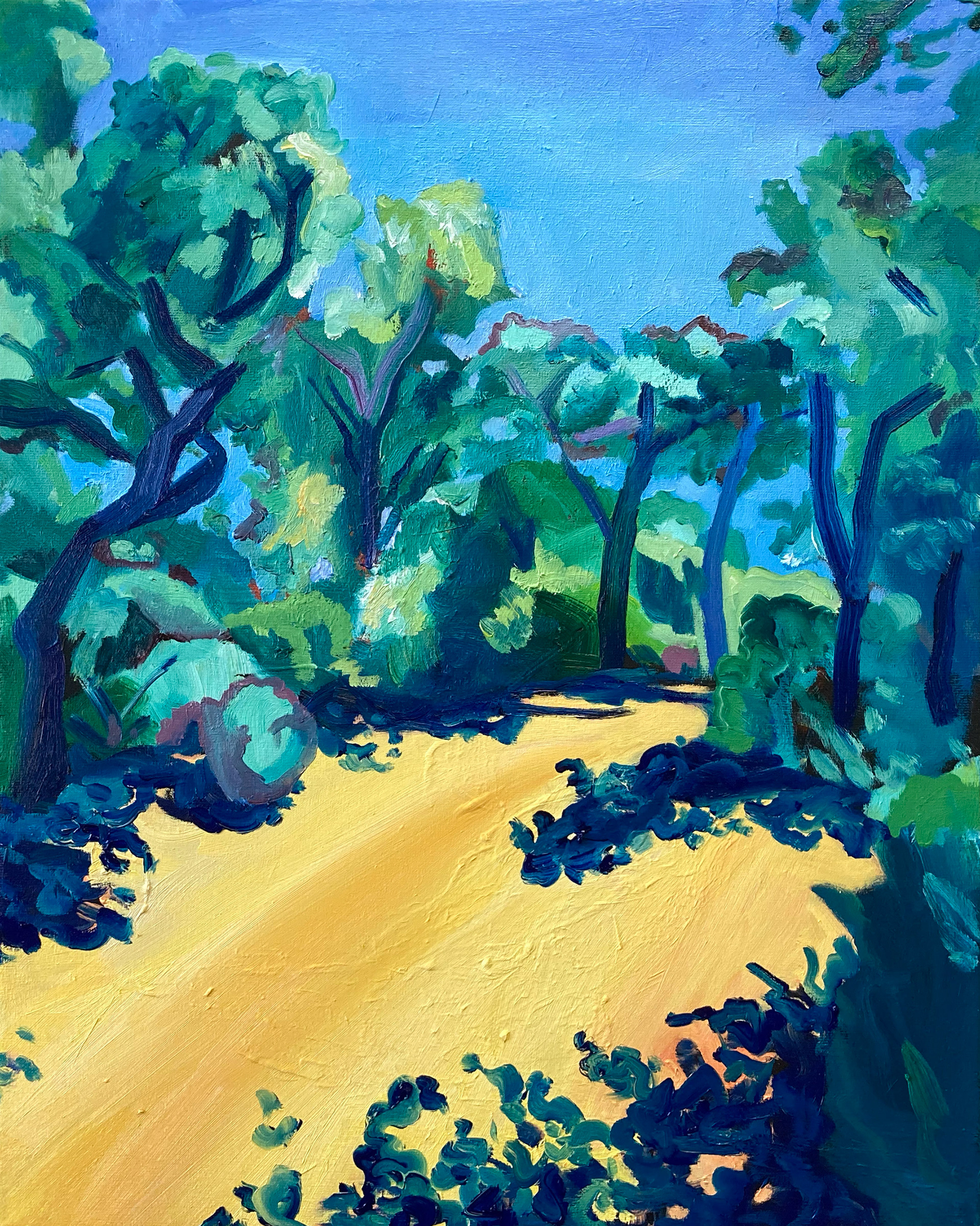 Yellow Grounds, oil on canvas, 40 x 50 cm, 2021